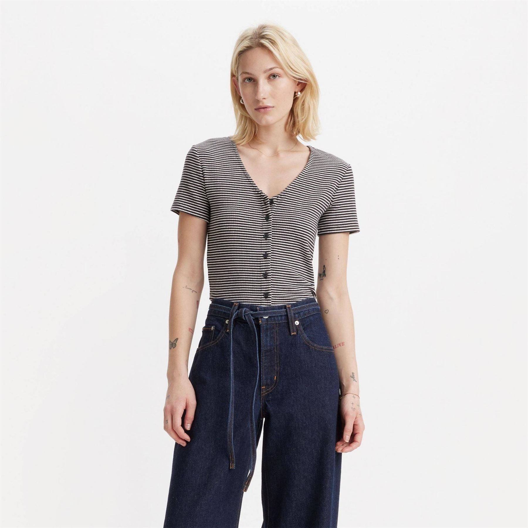 Levis Sleeve Striped T-Shirt