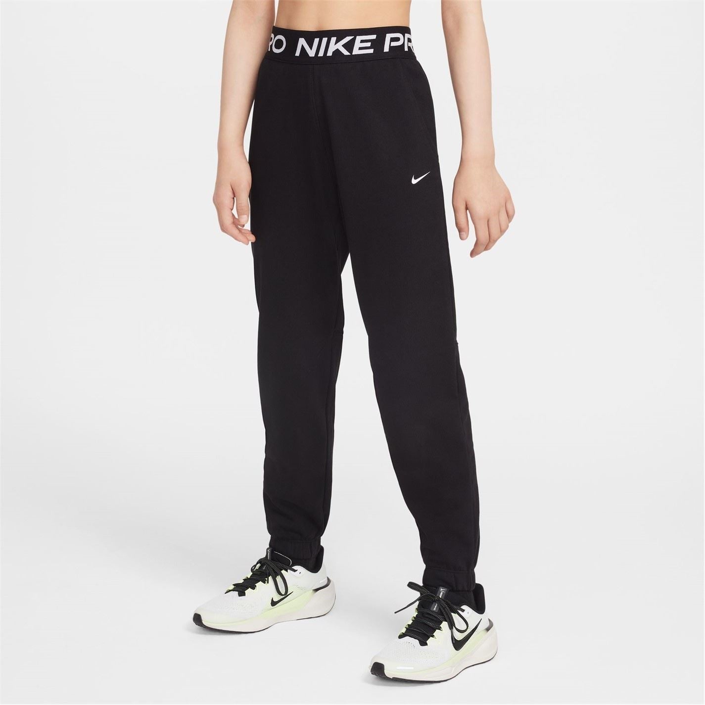 Nike Pro Fleece Solid Patterned Slim Joggers