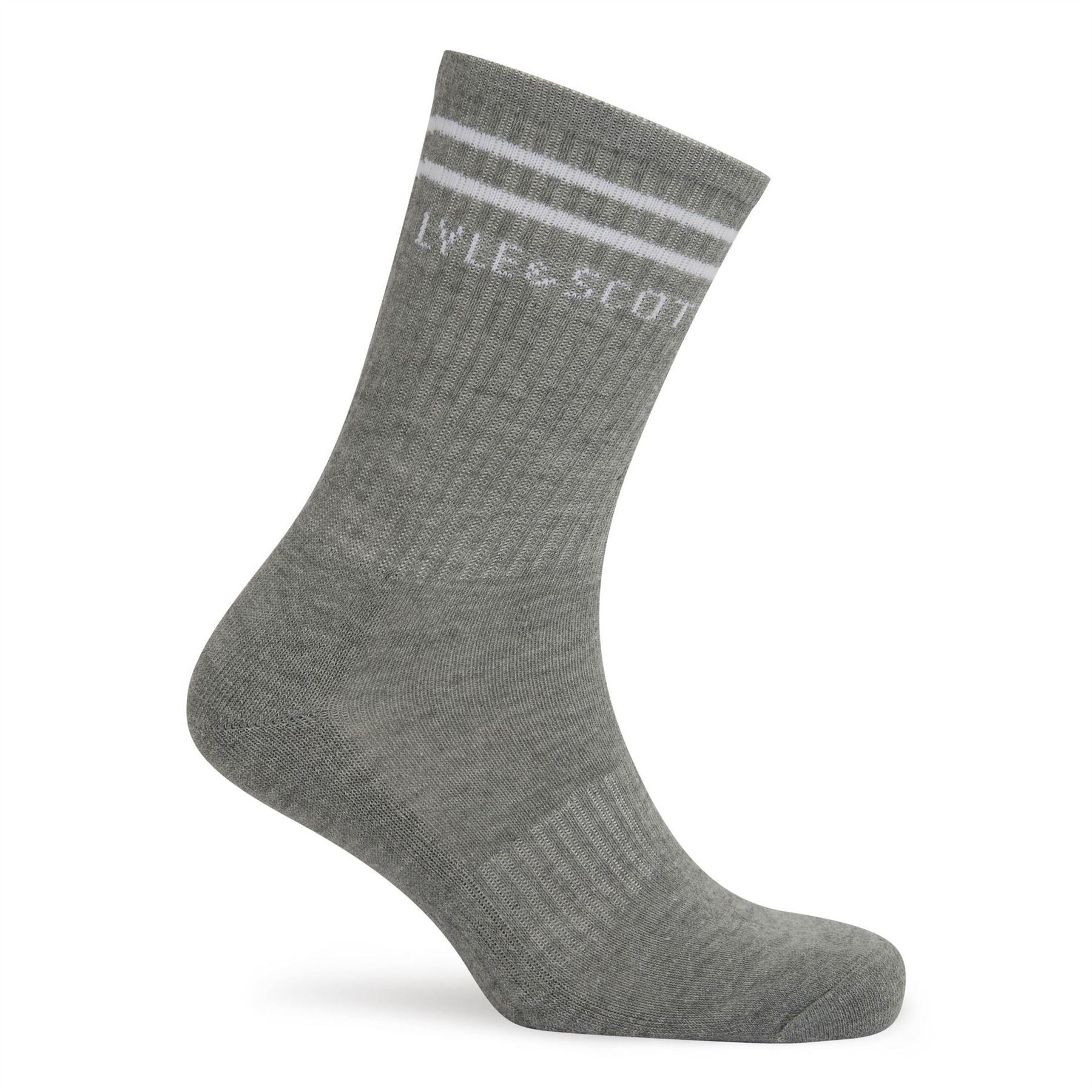 Lyle and Scott 3 Pack Lettering Crew Socks