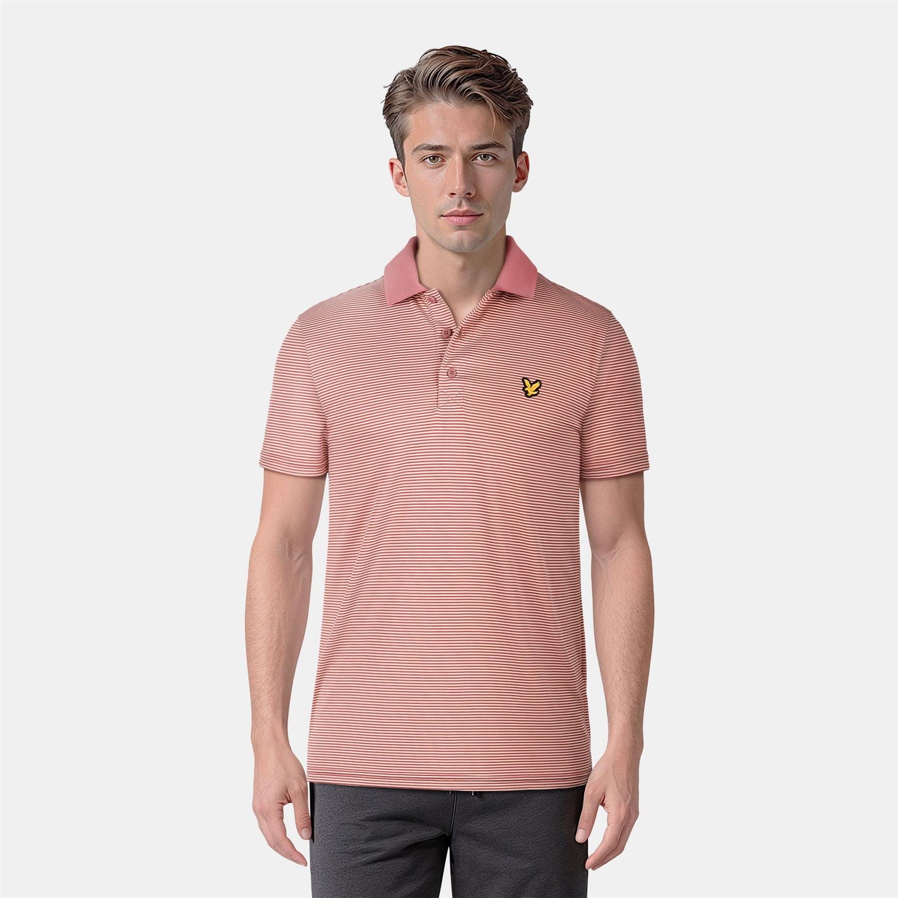 Lyle and Scott Microstripe Polo Shirt