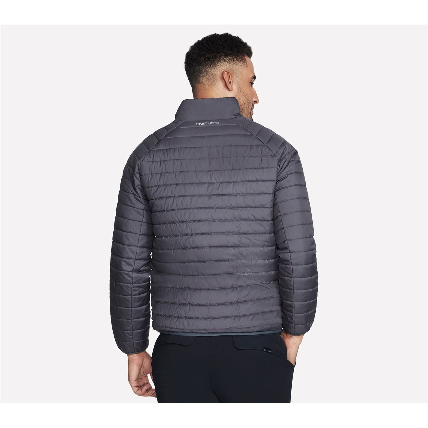 Skechers Goshield Altitude Solid Patterned Ribbed Cuff Softshell Jacket