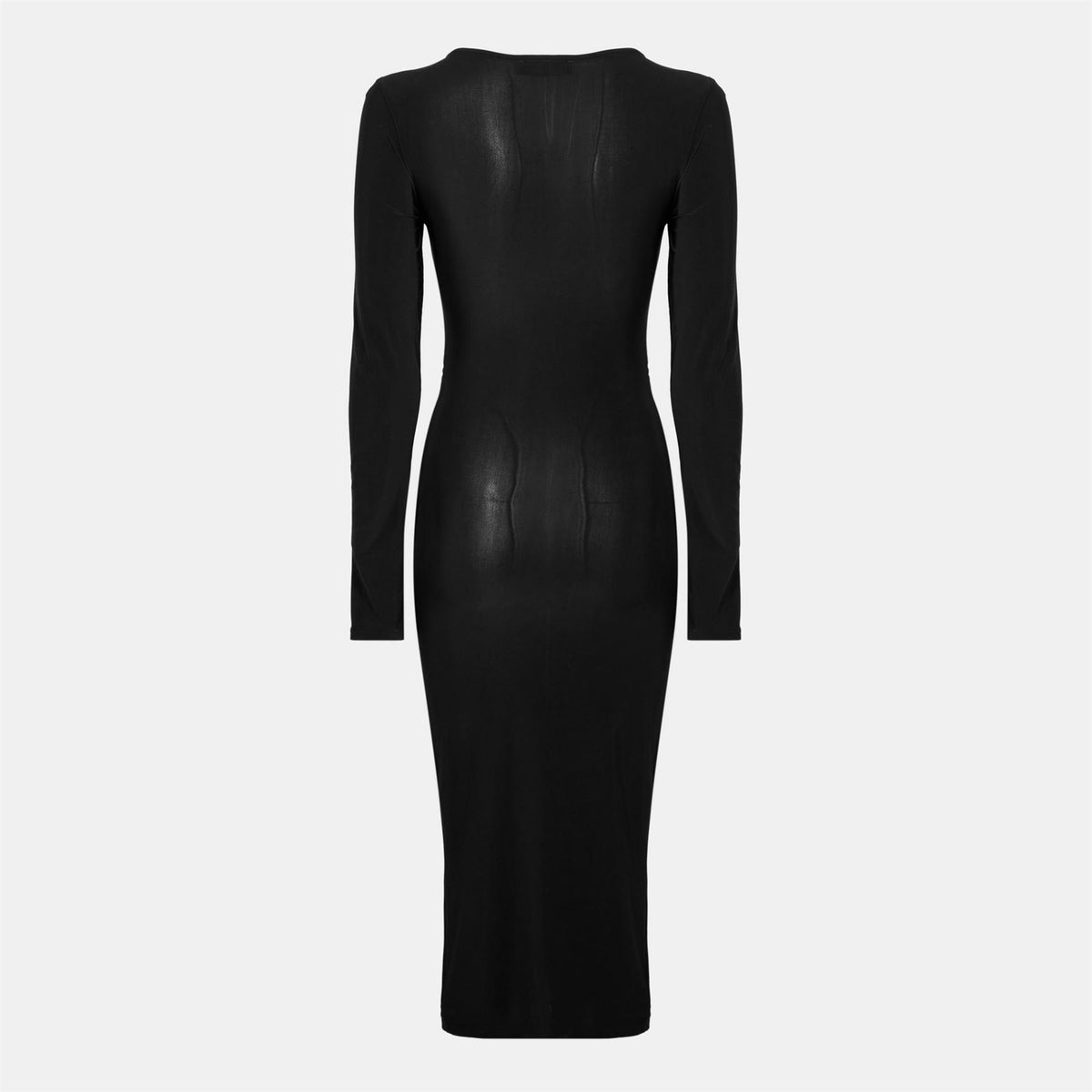 I Saw It First Crew Neck Long Sleeve Midi Bodycon Dress