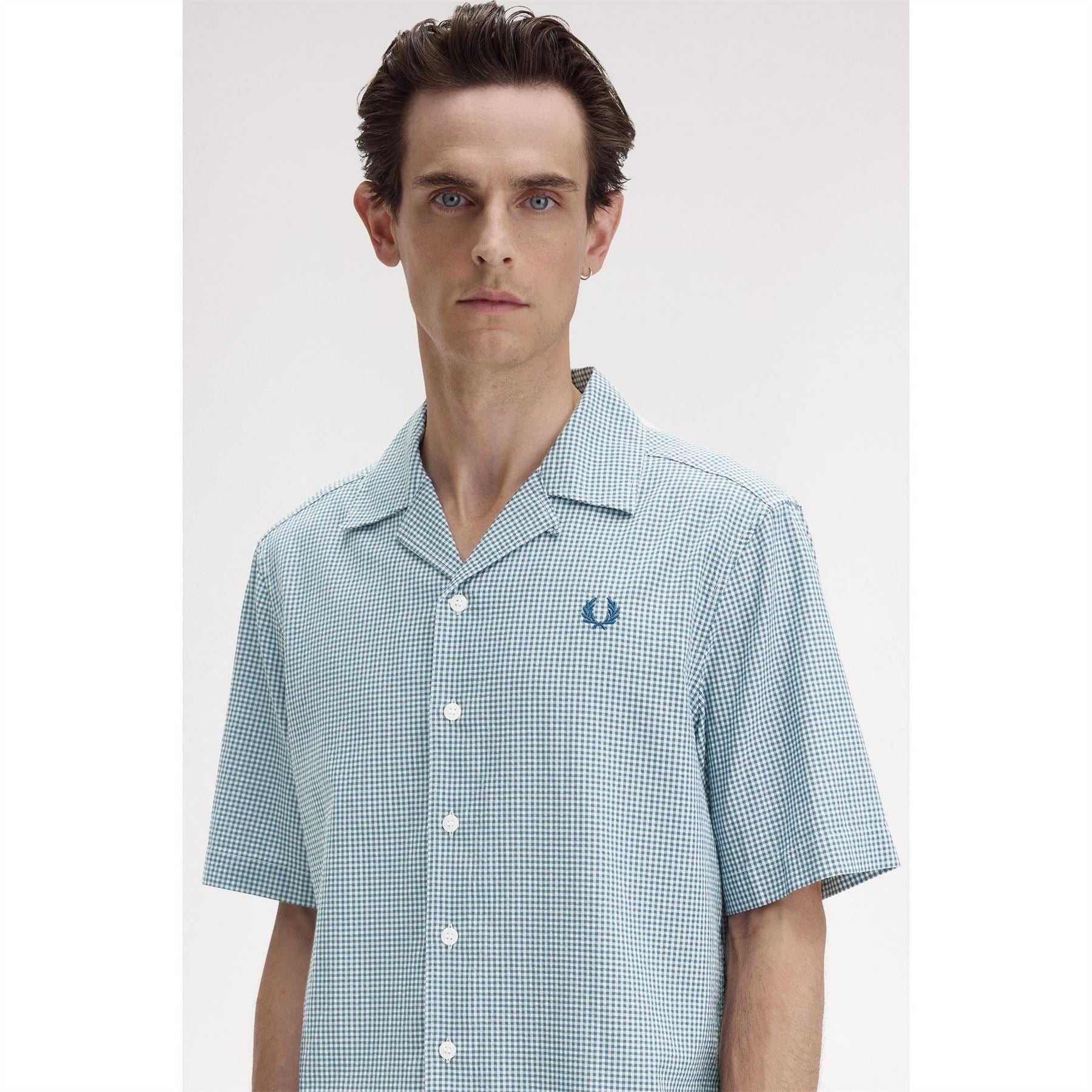 Fred Perry Gingham Short Sleeve Patterned Shirt