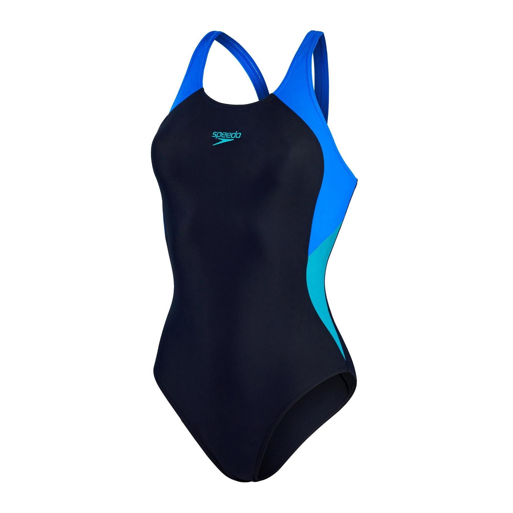 Speedo Womens Colourblock Splice Muscleback Swimsuit