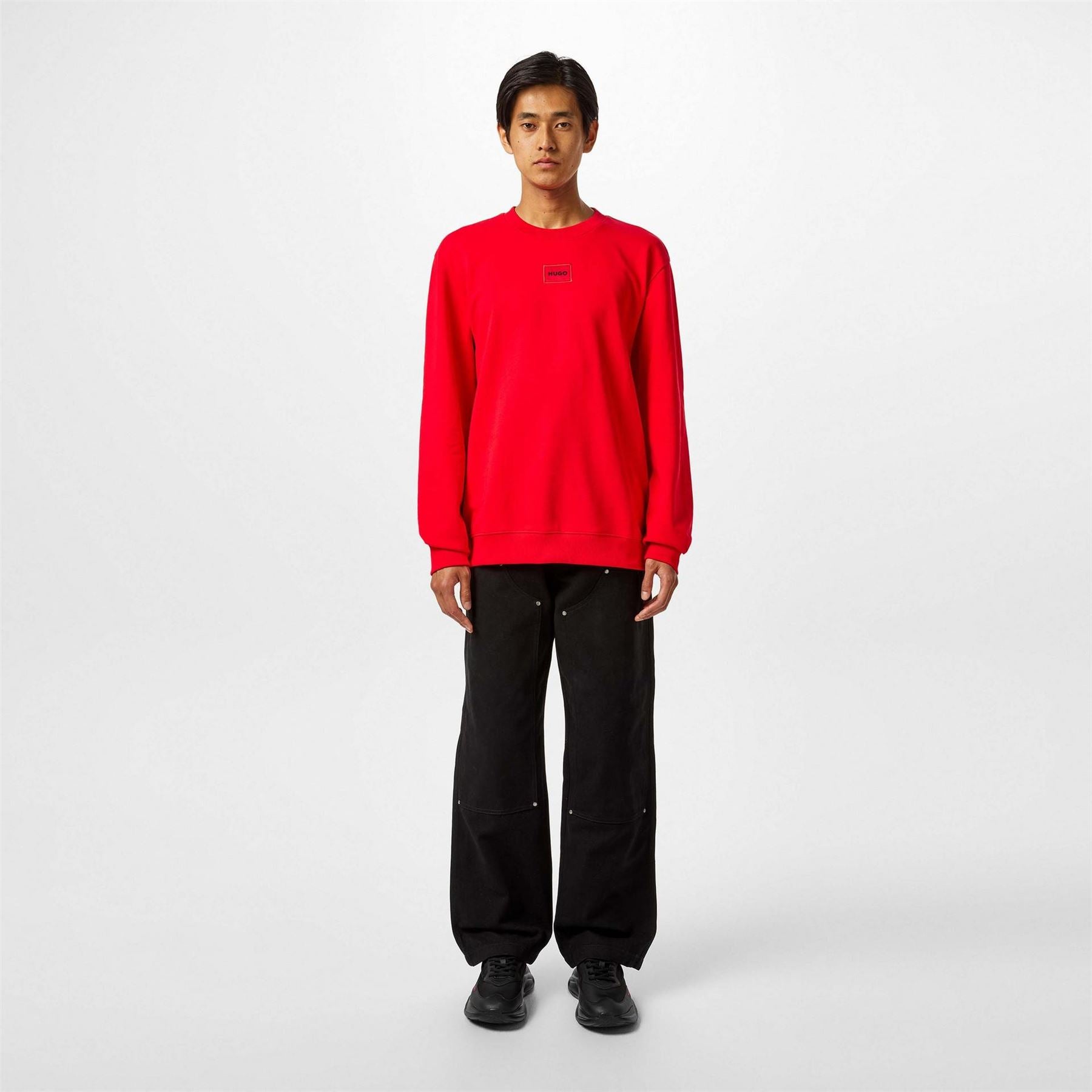 Hugo HUGO Long Sleeve Contemporary Sweatshirt   Crew Neck (Diragol)