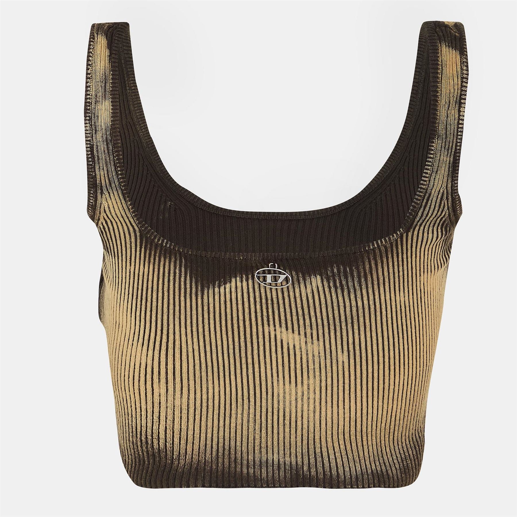 Diesel Deidra Slim Fit Cropped Lettering Tank