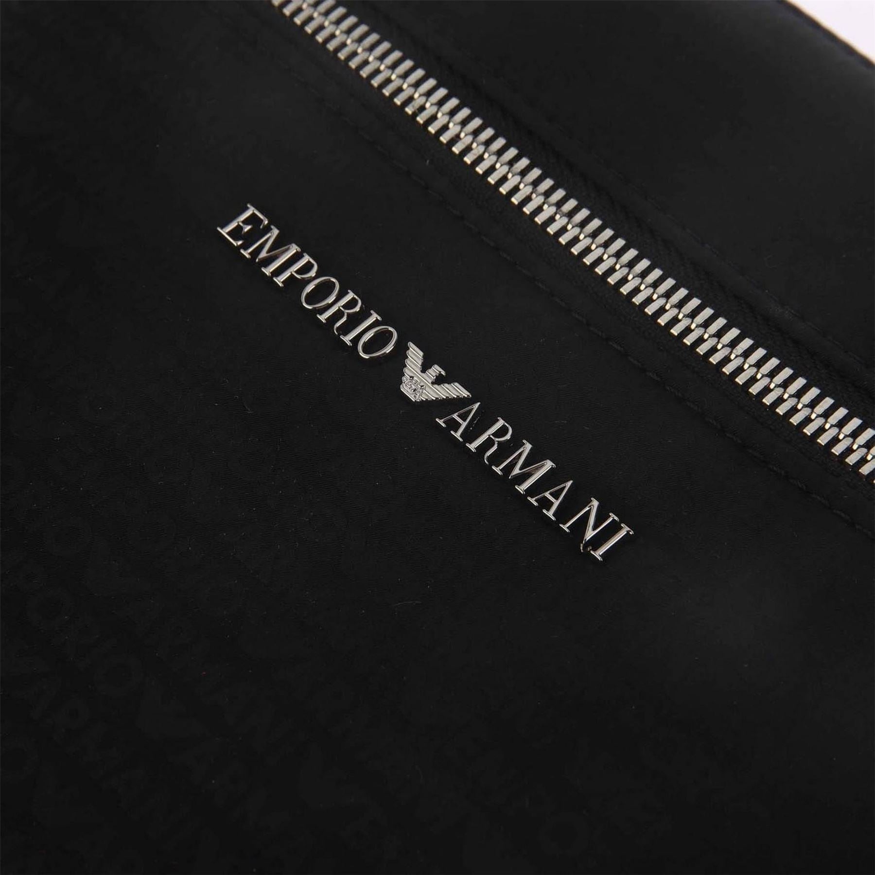 Emporio Armani Allover Jacquard Logo Shoulder Bag