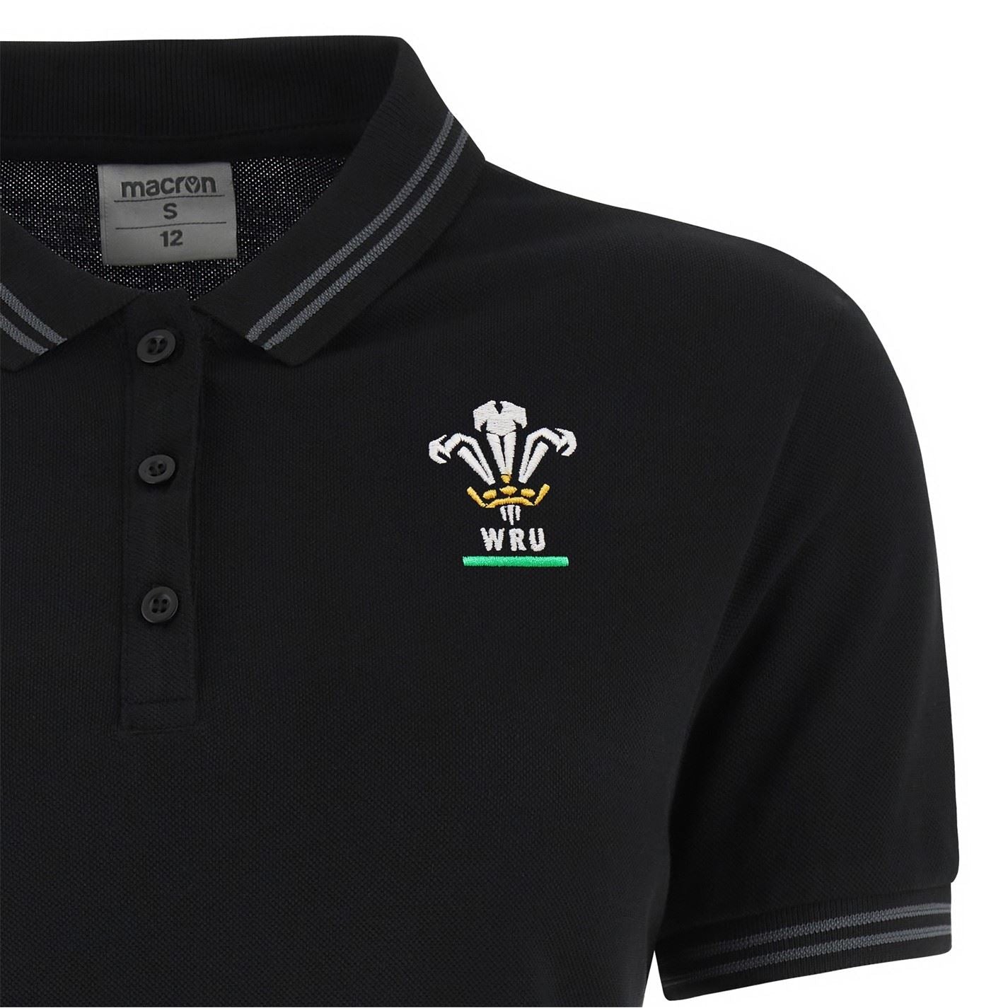 Macron Womens Wales Rugby Union Polo Shirt 2024