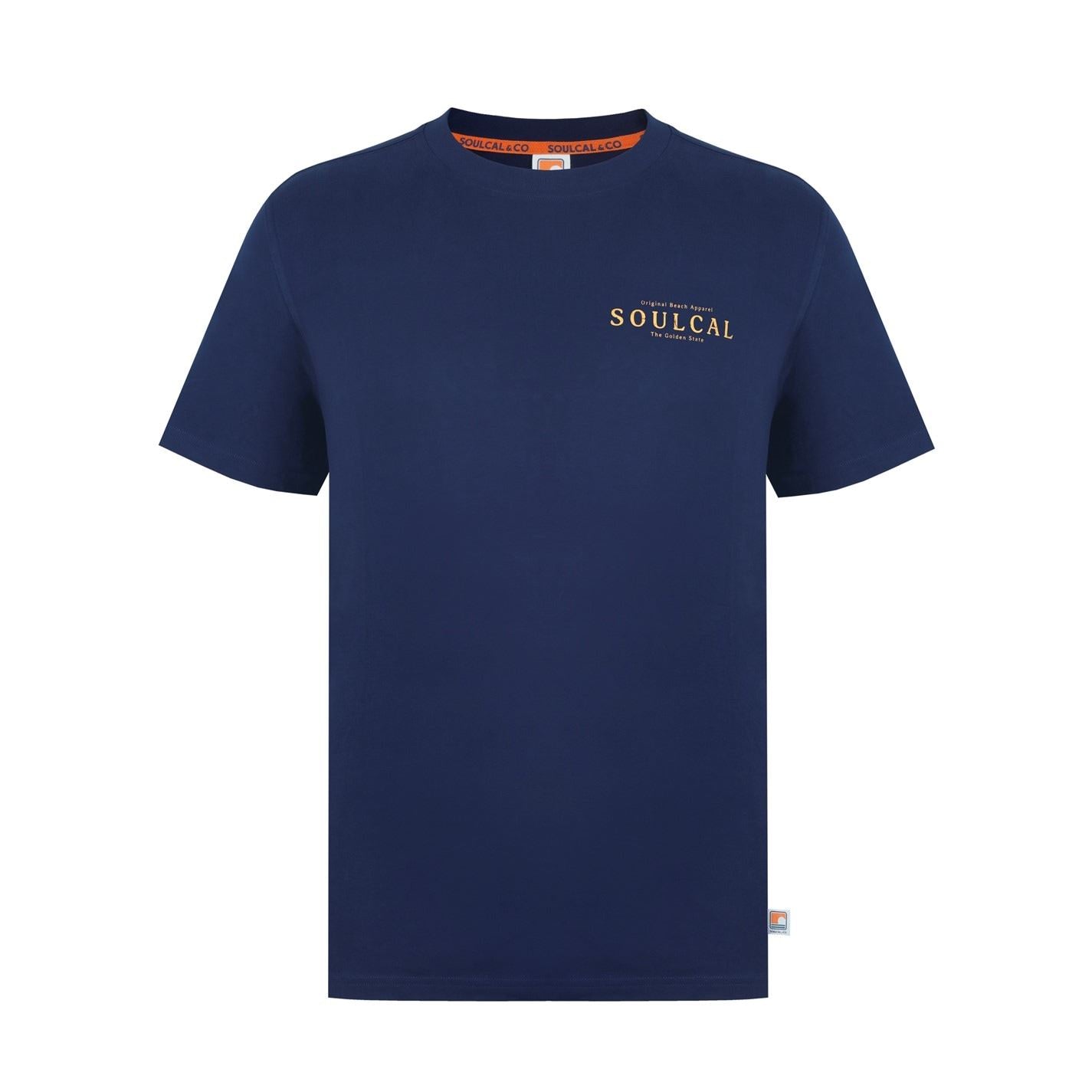 SoulCal Regular Fit Geographic Print Crew Neck T-Shirt