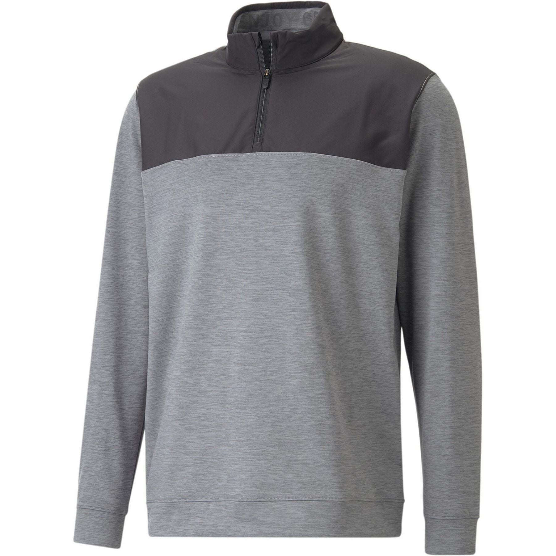 Puma Mens Cloudspun Colorblock Quarter Zip Jumper