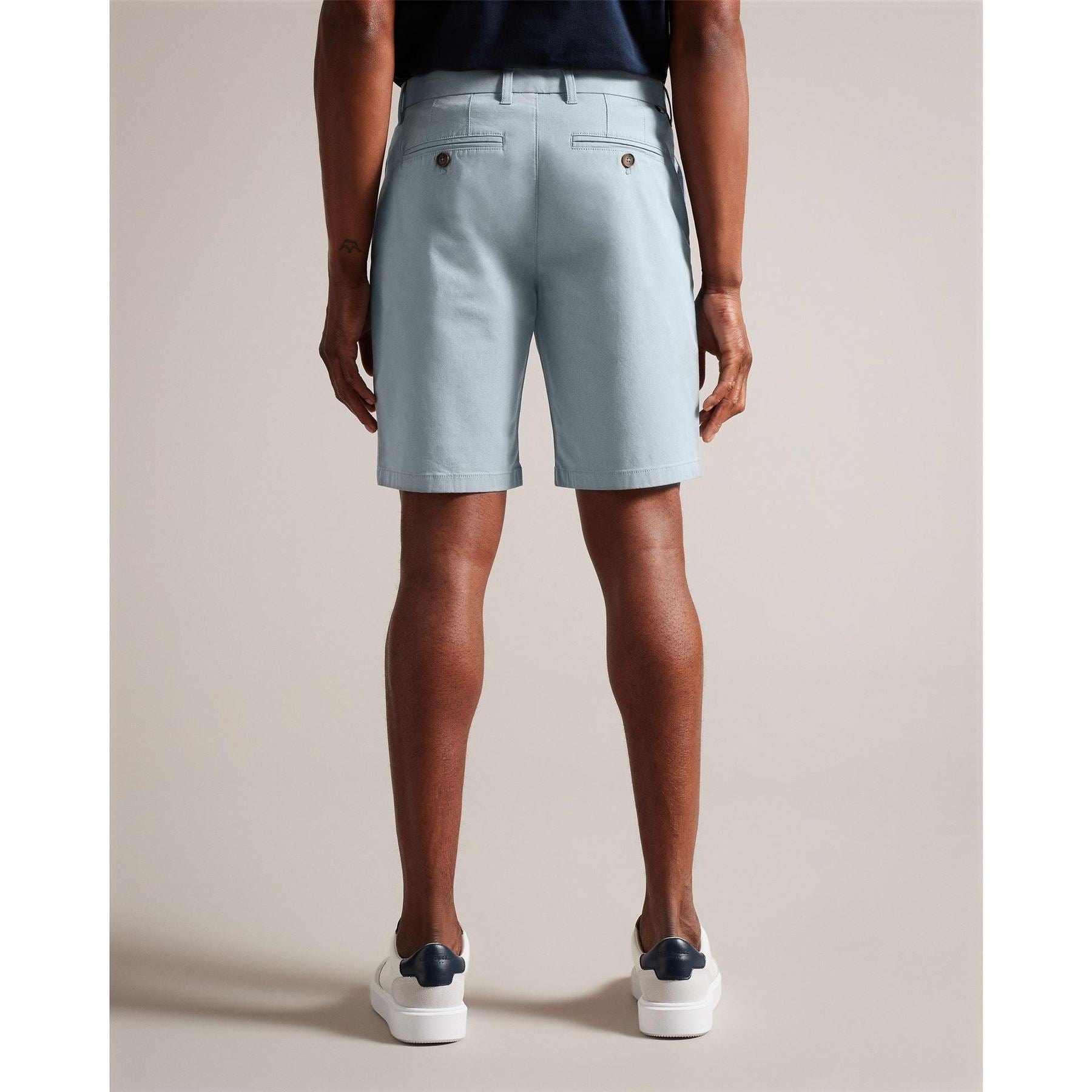 Ted Baker Solid Patterned Chino Shorts