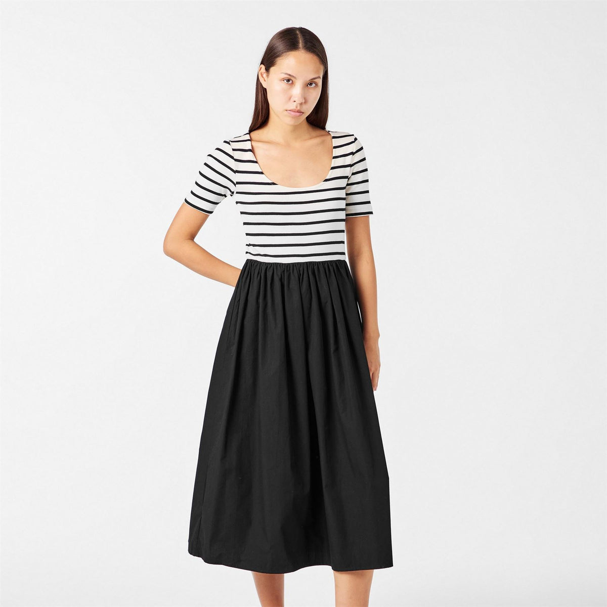 Nobodys Child Tie Boat Neck Midi T-Shirt Dress