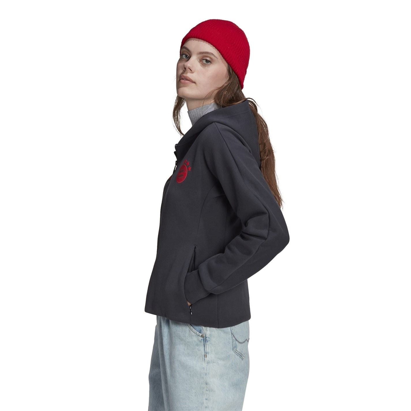 adidas Womens Bayern Munich Anthem Jacket Womens.