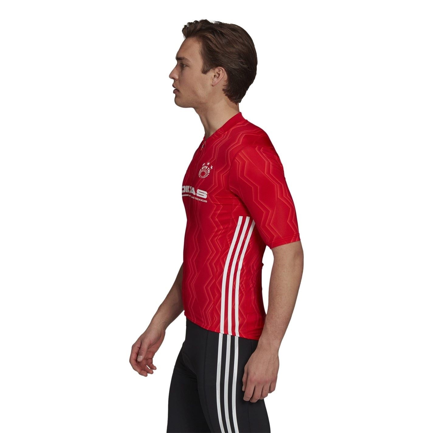 adidas Short Sleeve Zip Neck Slim Fit T-Shirt