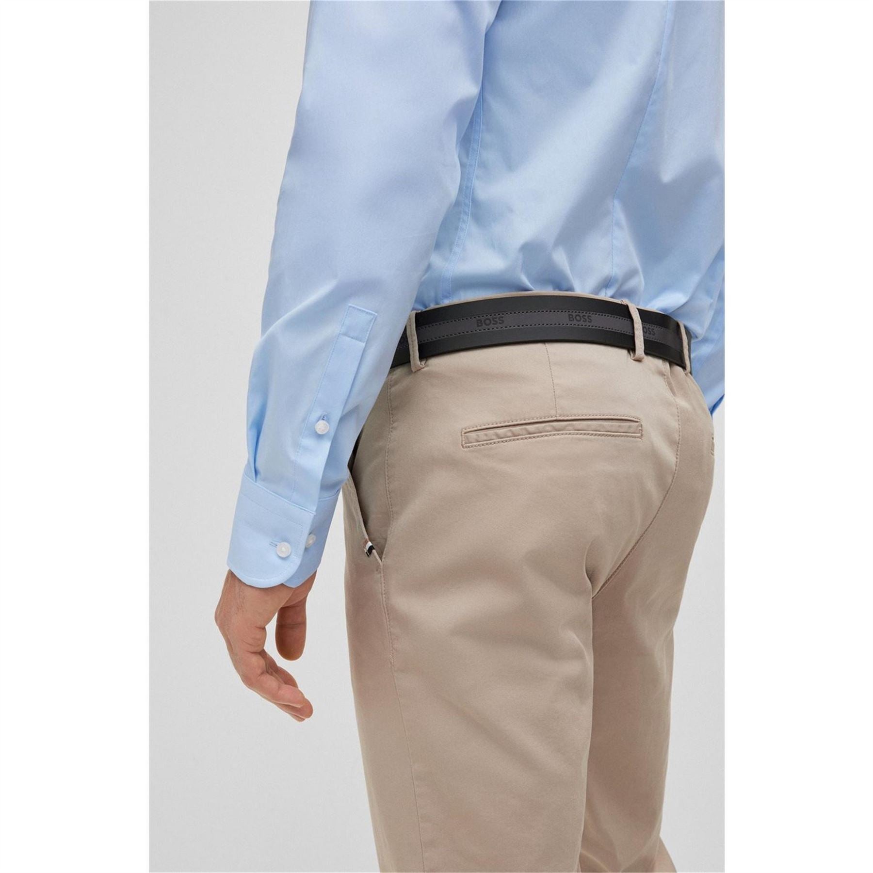 Boss Regular Fit Collared Neck Long Sleeve Oxford Shirt