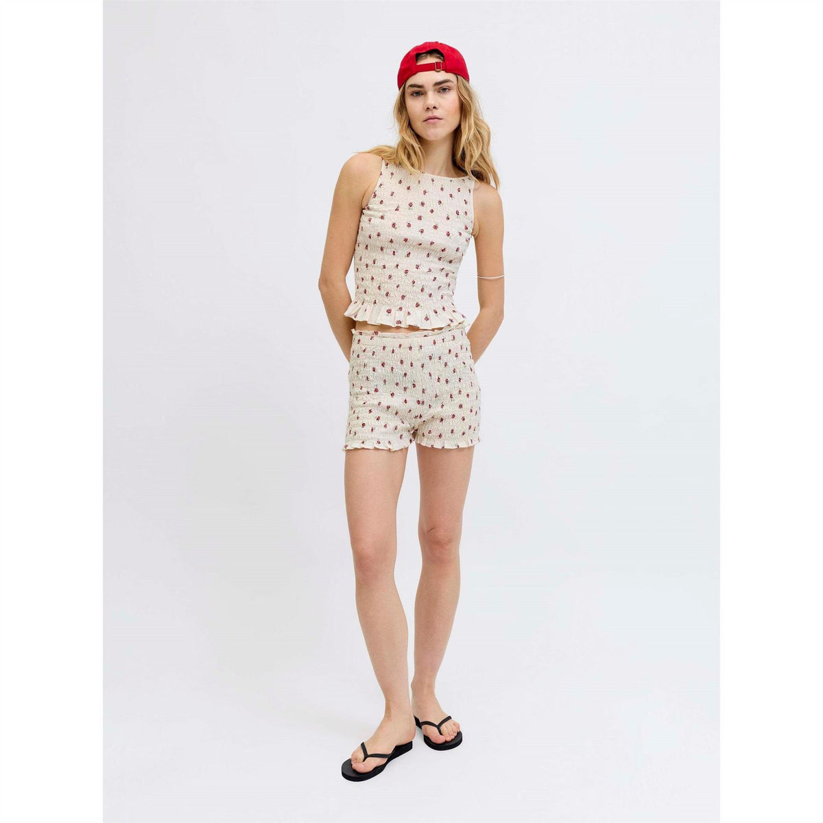 JJXX Smock Peplum Top
