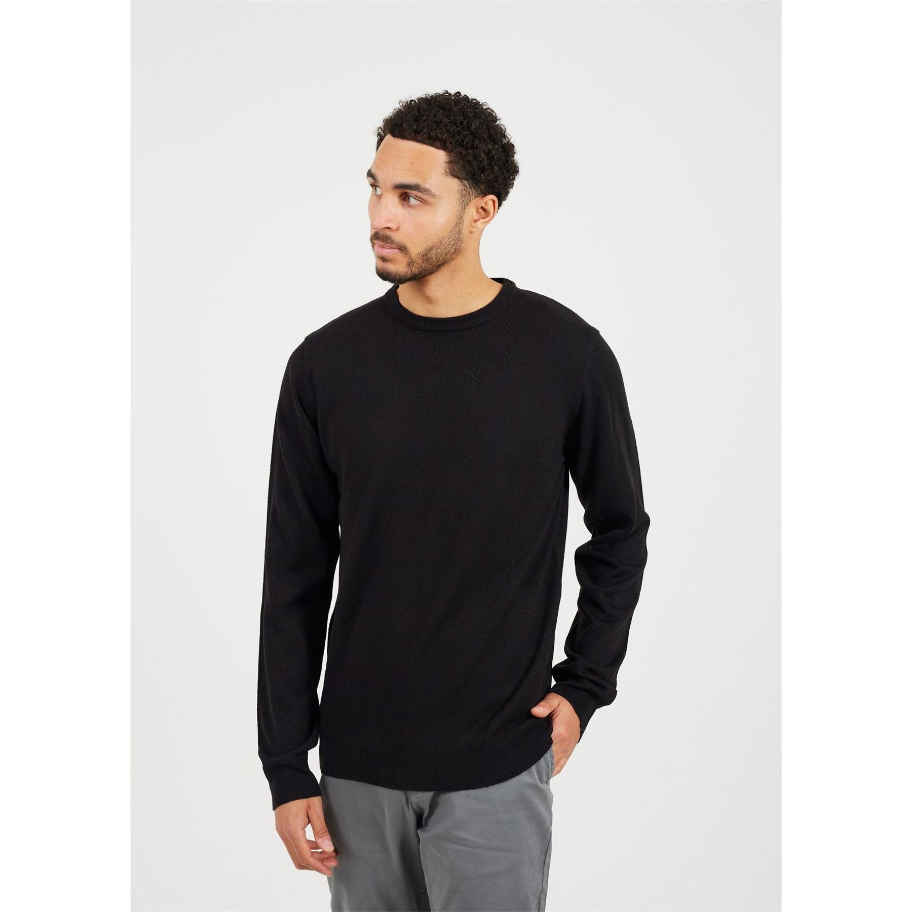 Brave Soul Crew Neck Regular Fit Long Sleeve Sweater