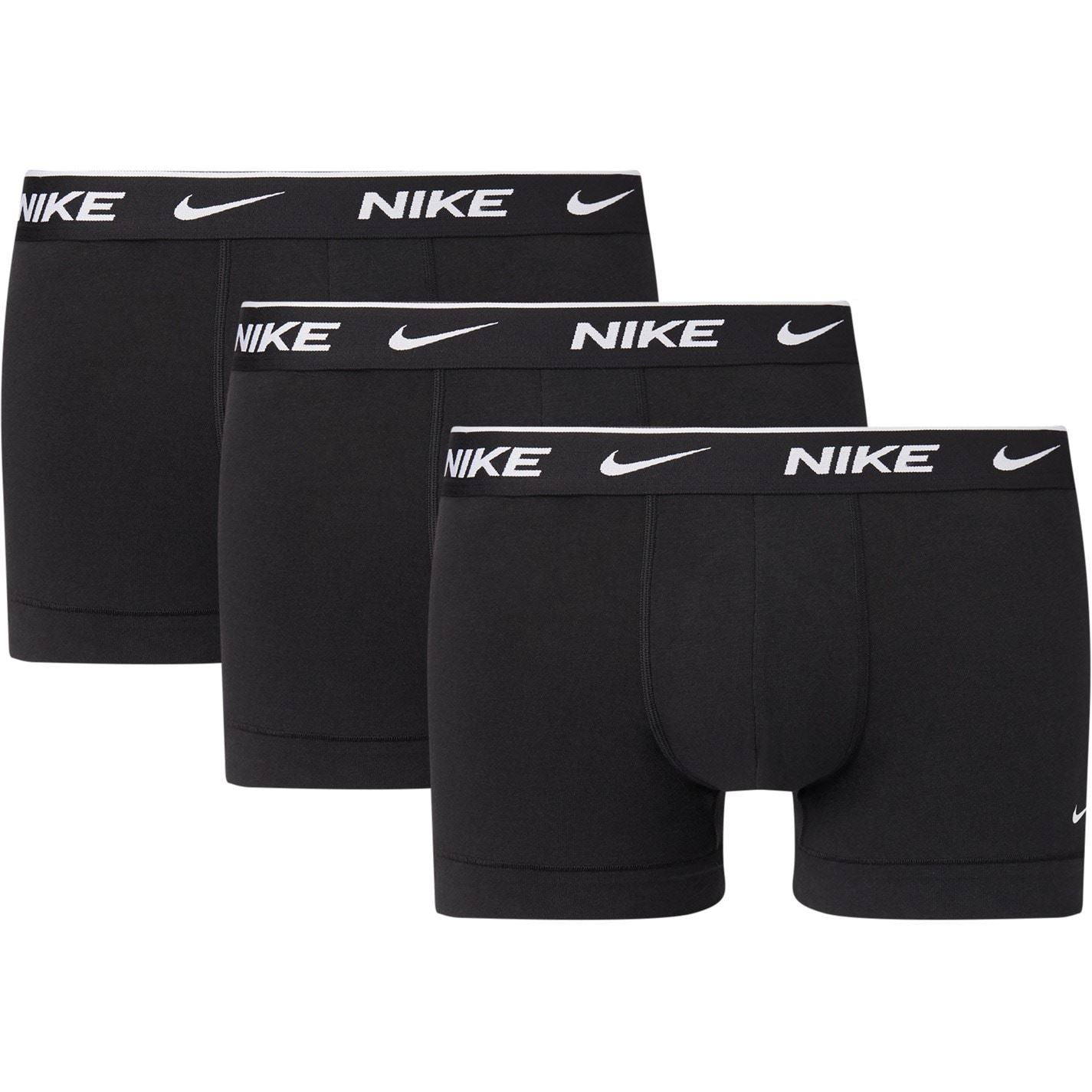Nike Mens 3 Pack Everyday Cotton Trunks