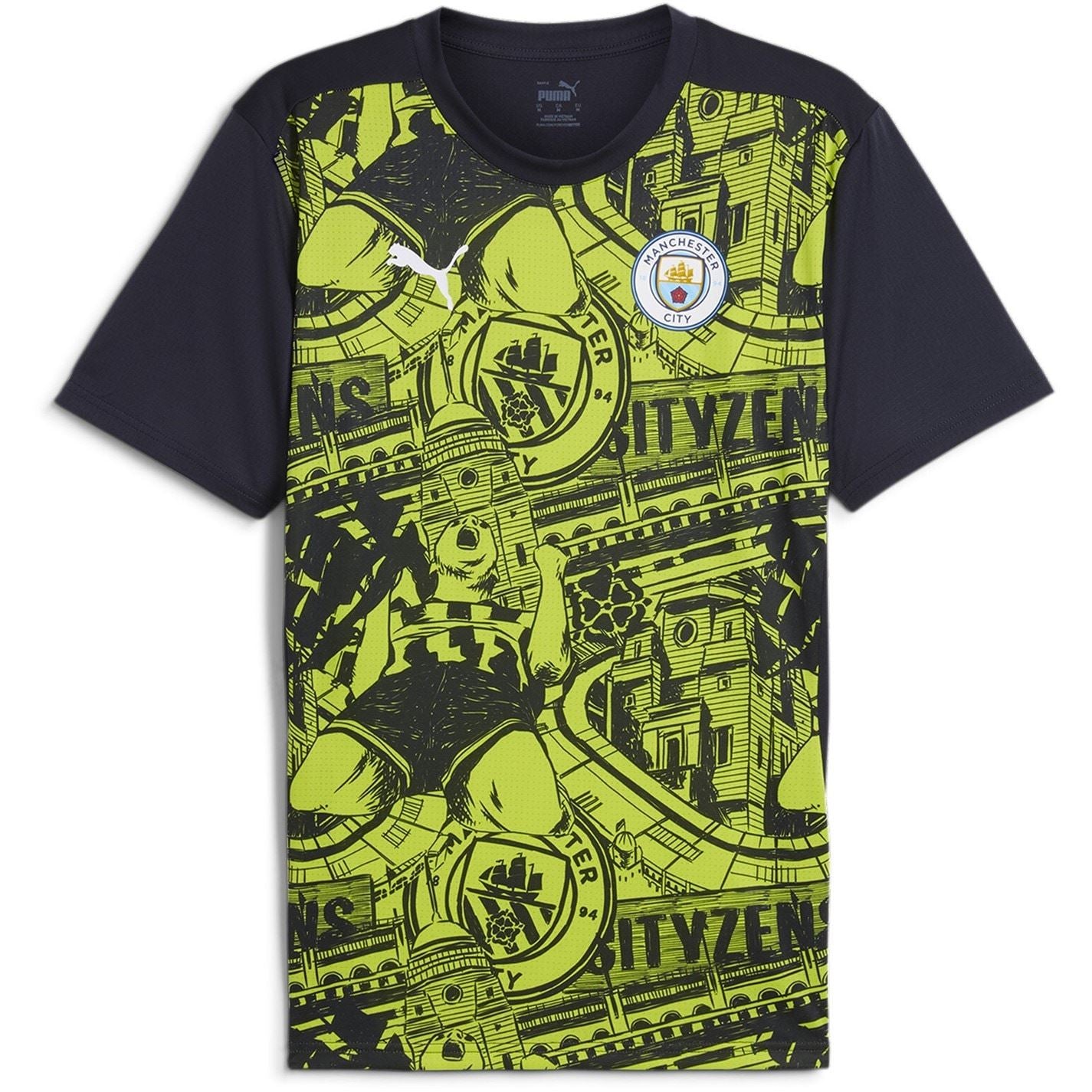 Puma Manchester City Fc Pre Match Shirt 2024 2025 Adults