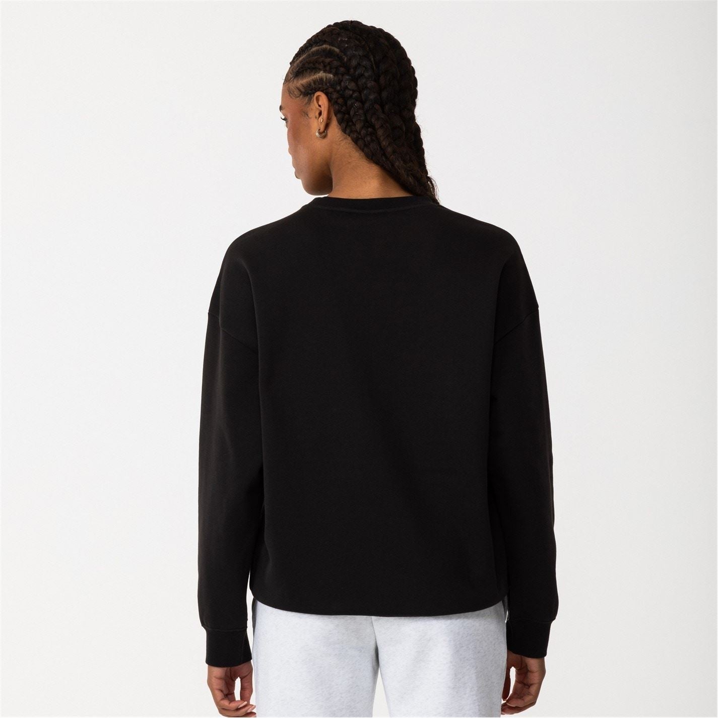 Puma Womens Ess Oversized Crew Fl Sweatshirt