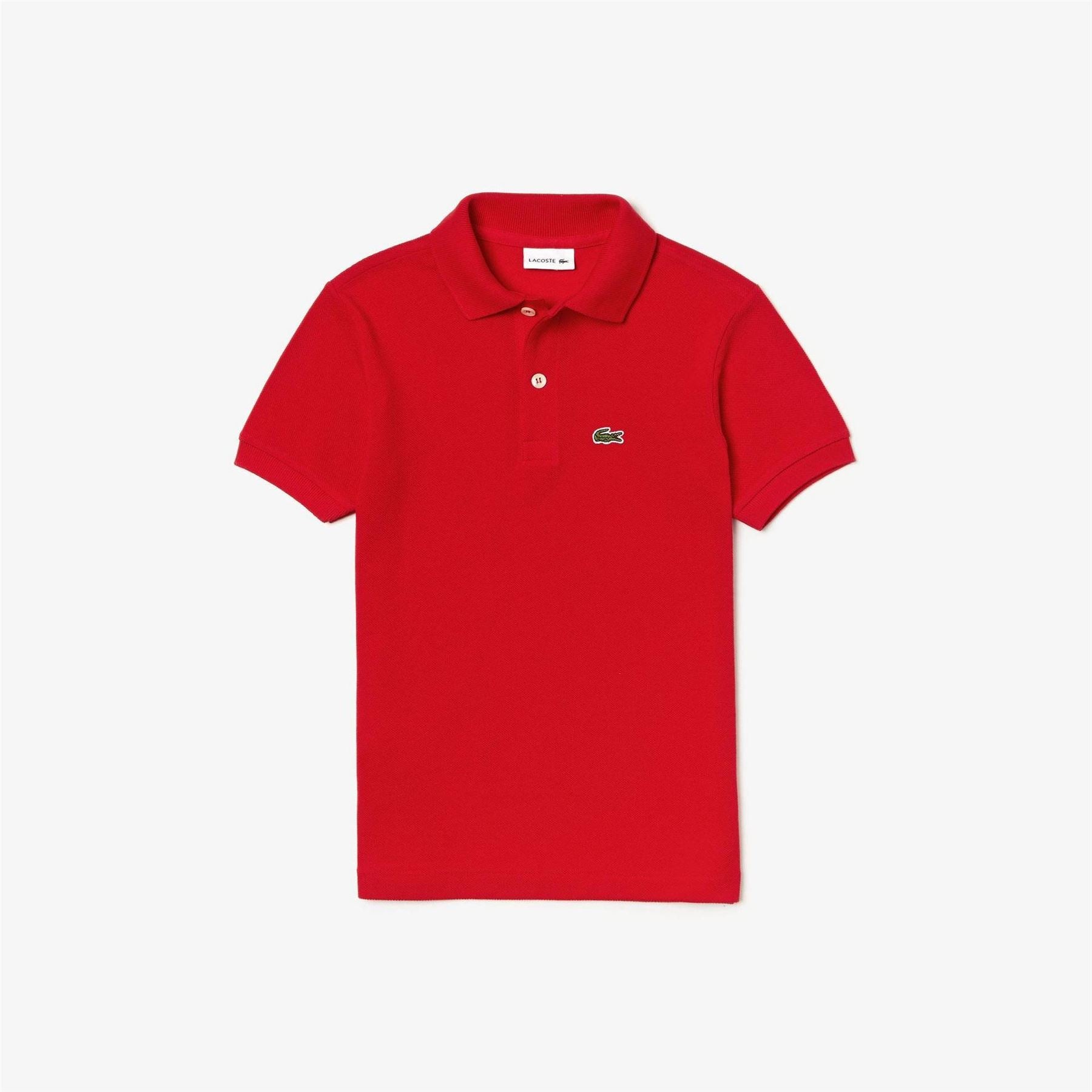 Lacoste Boys Pique Logo Polo Shirt