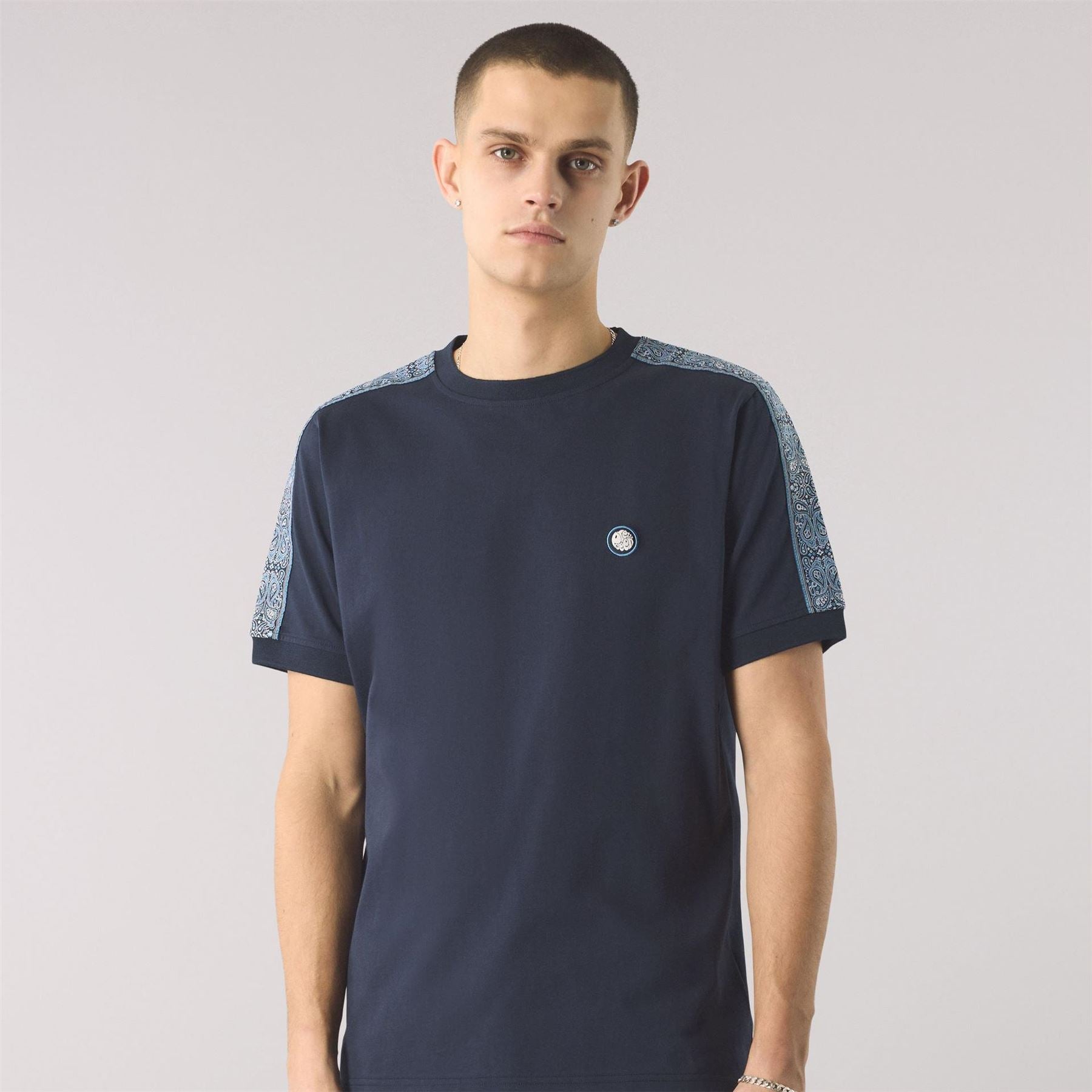 Pretty Green Eclipse Paisley Regular Fit T-Shirt