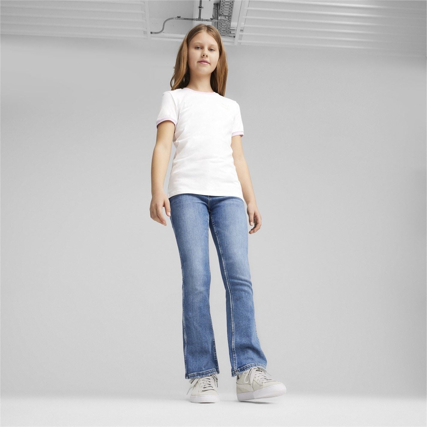 Puma Classics Match Point Logo Tee G T-Shirt Girls