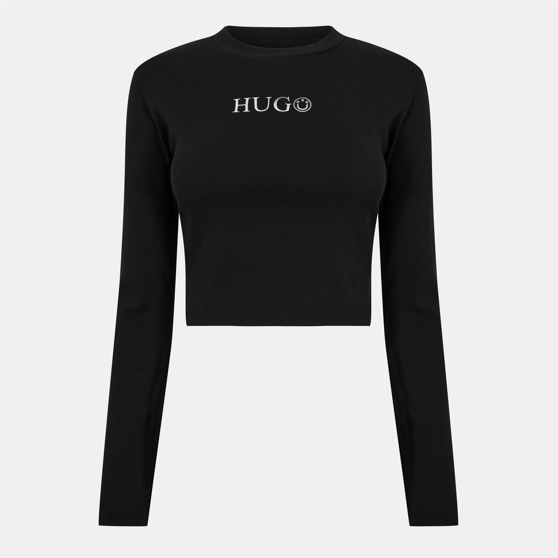 Hugo Sleeved Metallic Logo T-Shirt