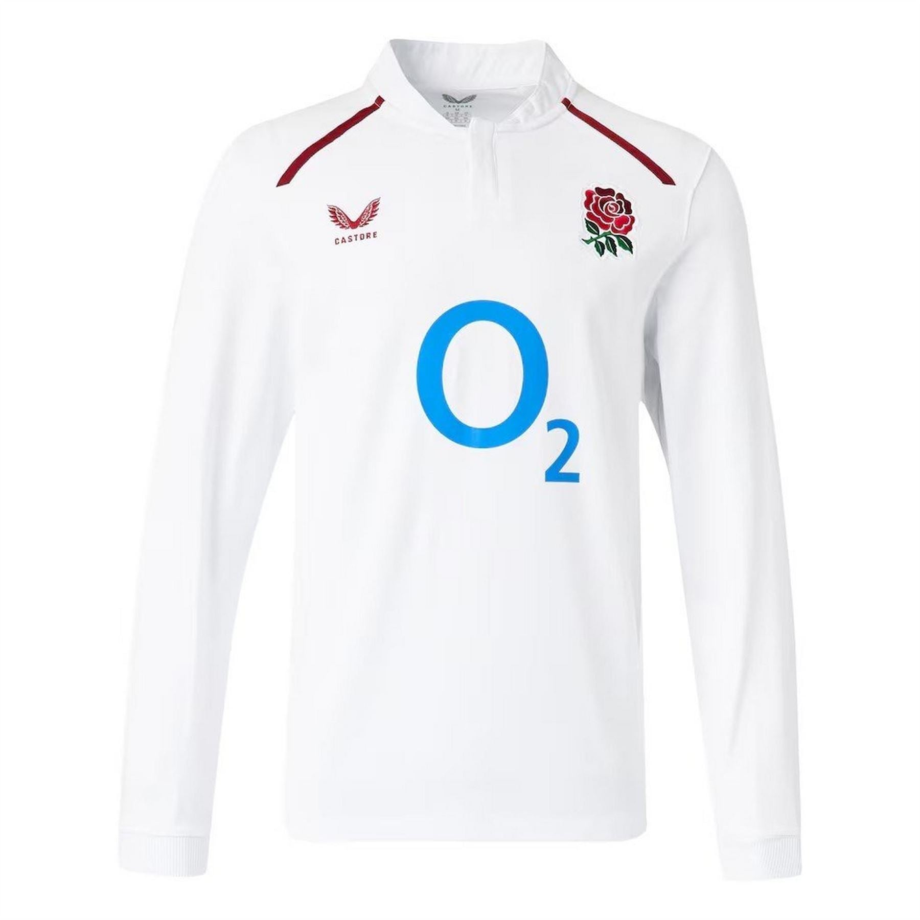Castore England Rugby Home Long Sleeve Shirt 2026