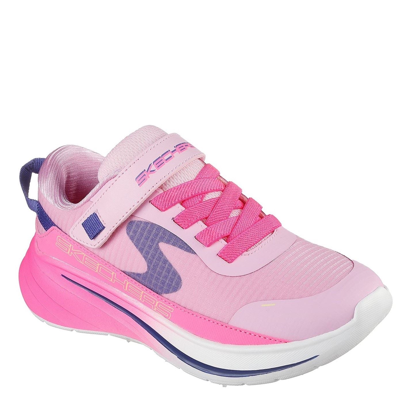 Skechers Gore And Strap Sneaker W Mono Mesh Runners Girls