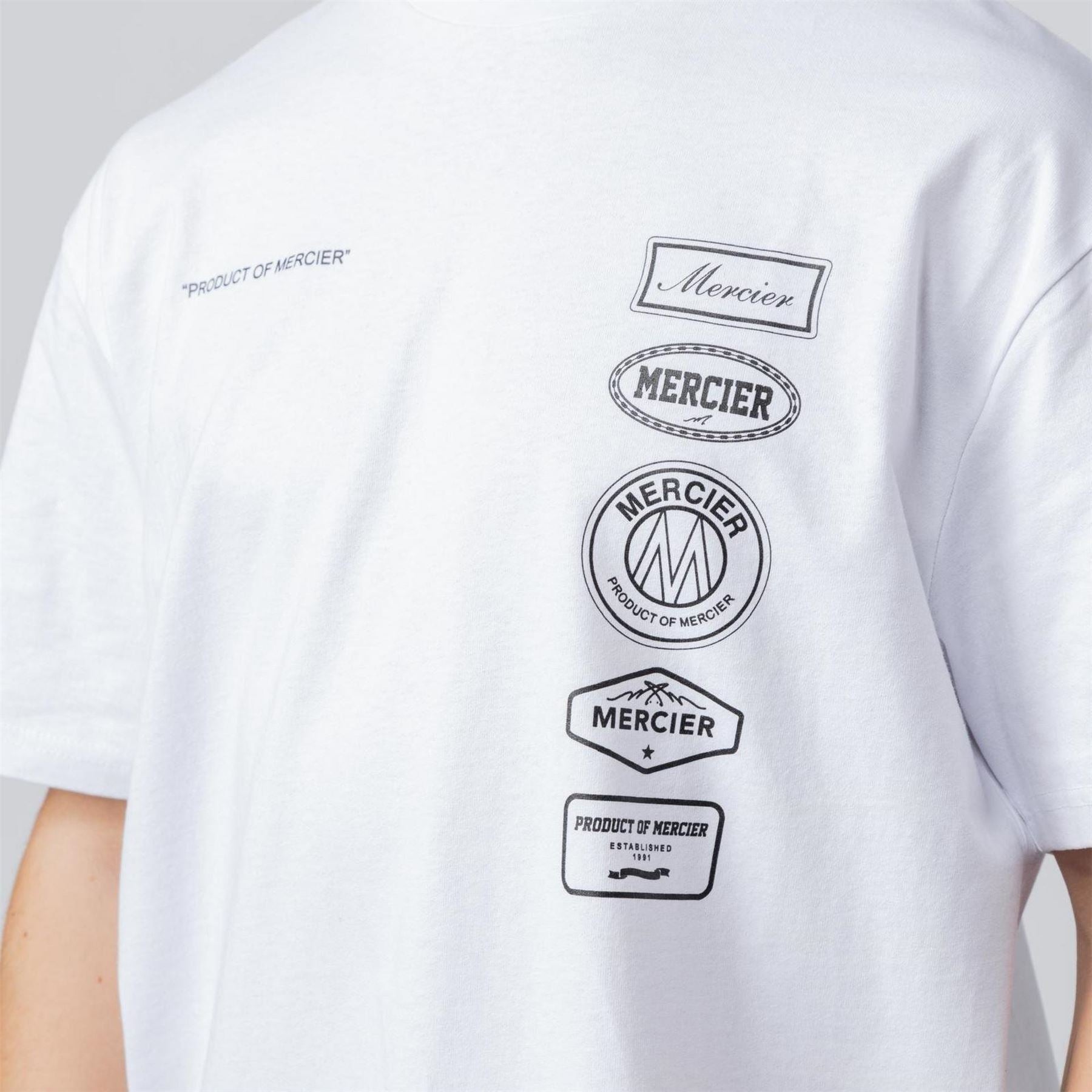 Mercier Badge Oversize Fit Crew Neck Short Sleeve T-Shirt