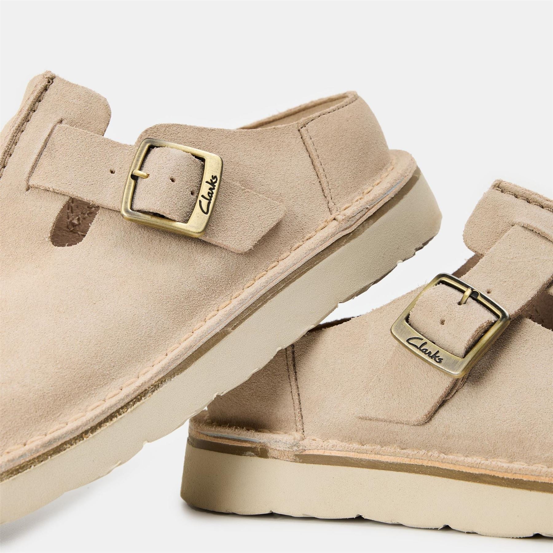 Clarks Solsbury Shuv Mules with Capped Toe