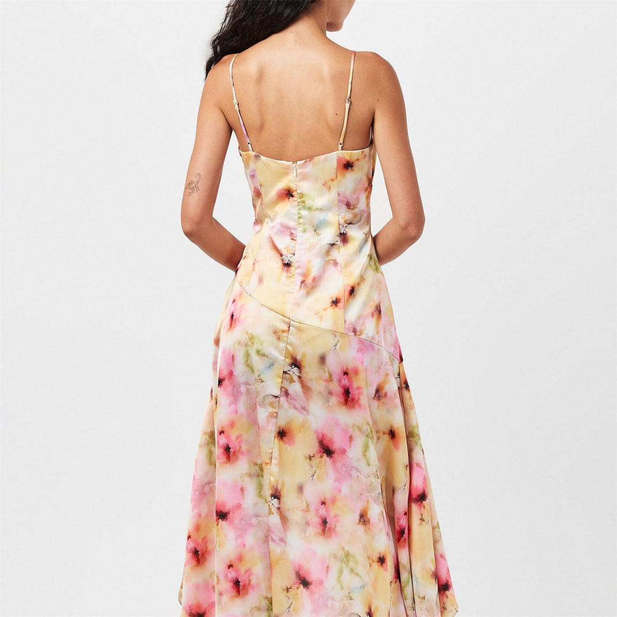 Bardot Sorella Gingham V Neck Strappy Maxi Dress