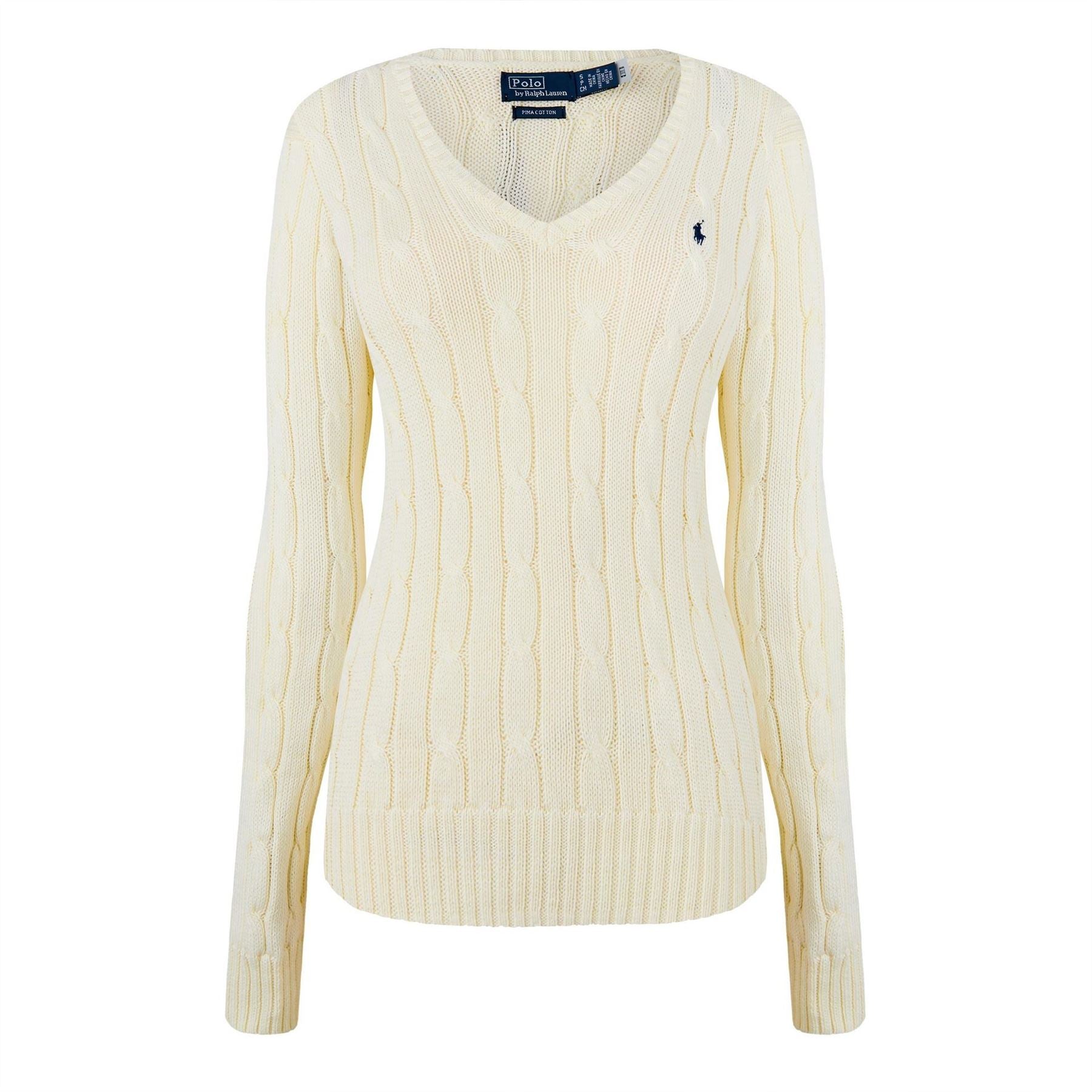 Polo Ralph Lauren Cable Knit V Neck Jumper