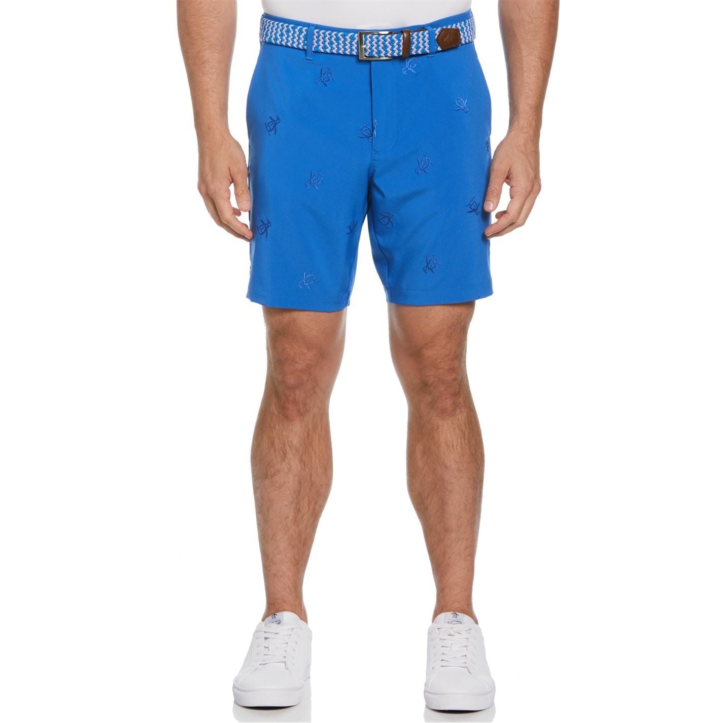 Original Penguin Golf Pete Emdry Logo Print Athletic Shorts