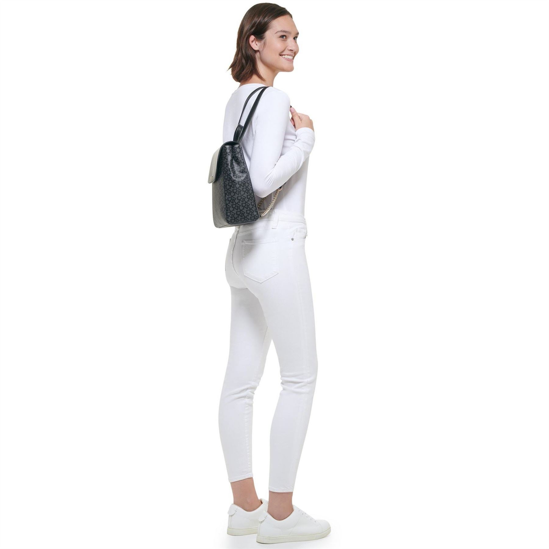 DKNY Bryant Park Sutton Leather Backpack