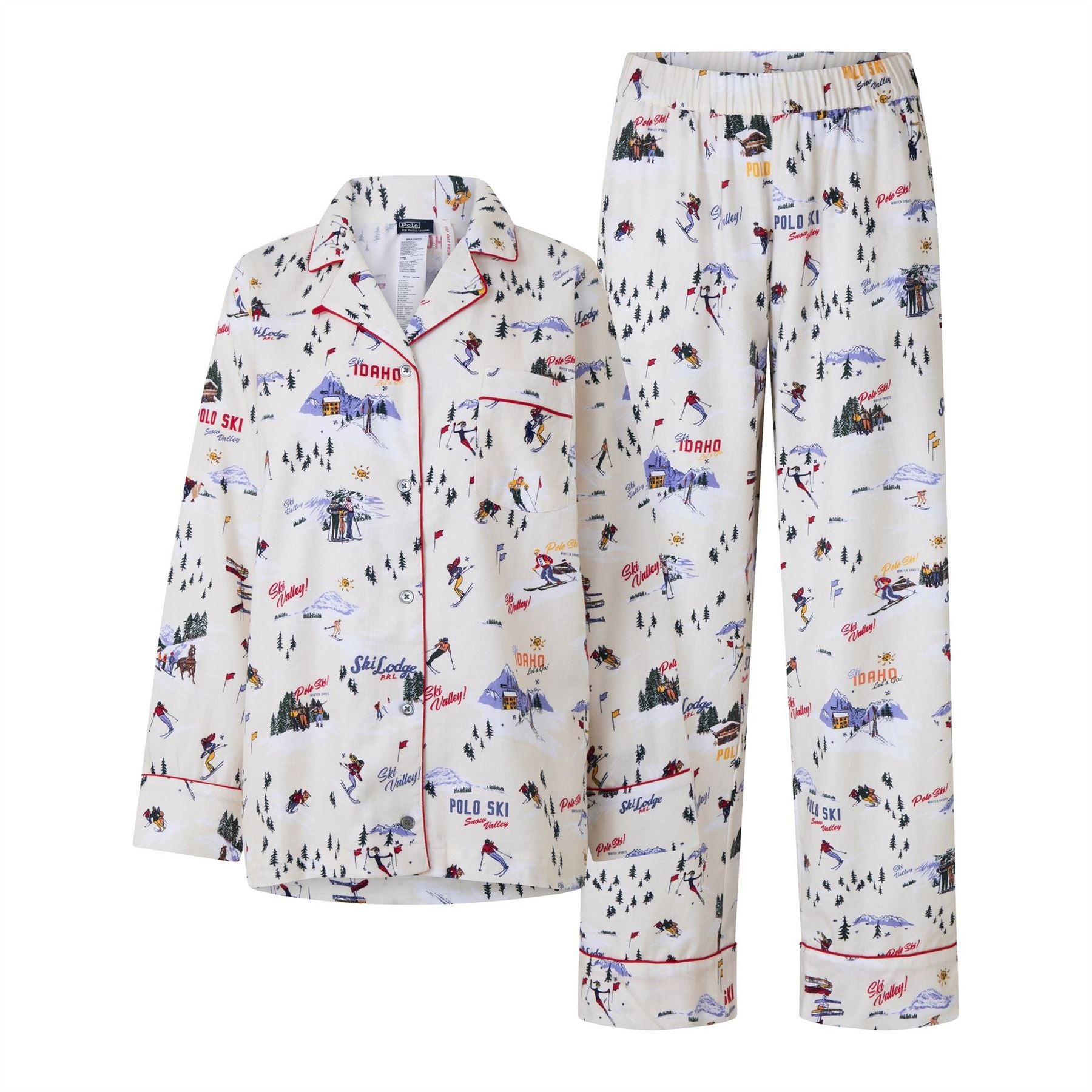 Polo Ralph Lauren Madison Cotton Shirt And Trousers Pyjama Set