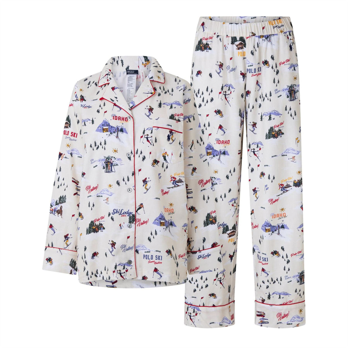 Polo Ralph Lauren Madison Cotton Shirt And Trousers Pyjama Set