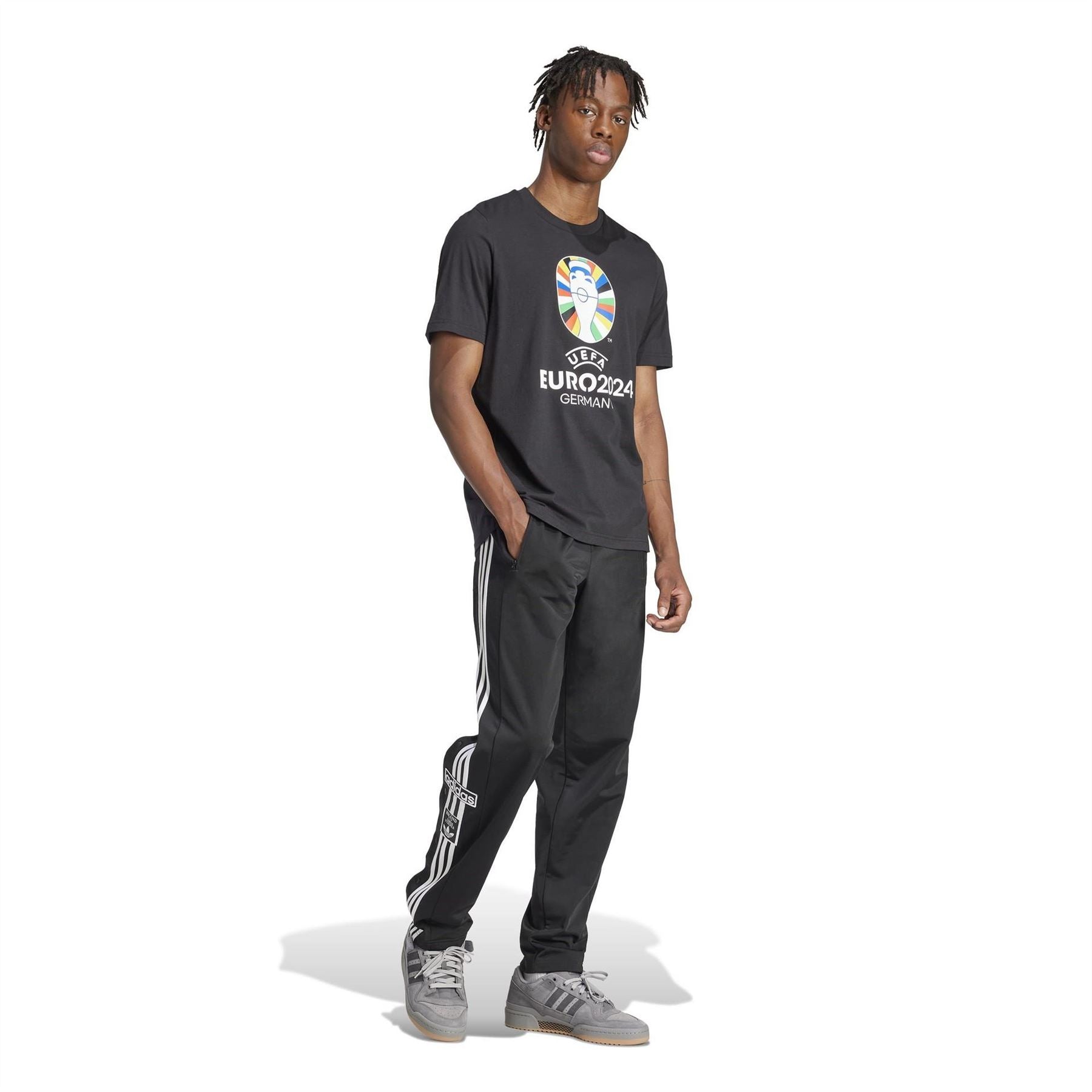 adidas Mens Euro 24 Official Emblem T-Shirt