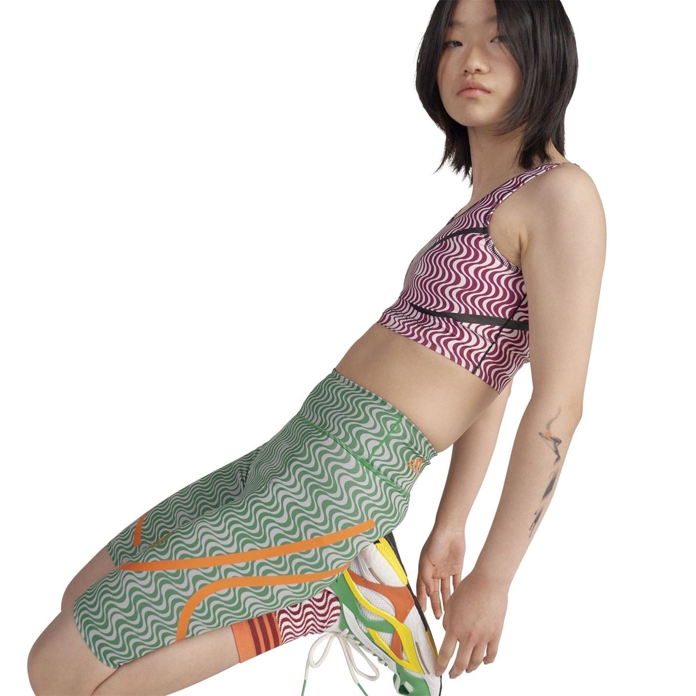 adidas by Stella McCartney Asymmetrical Print Leggings