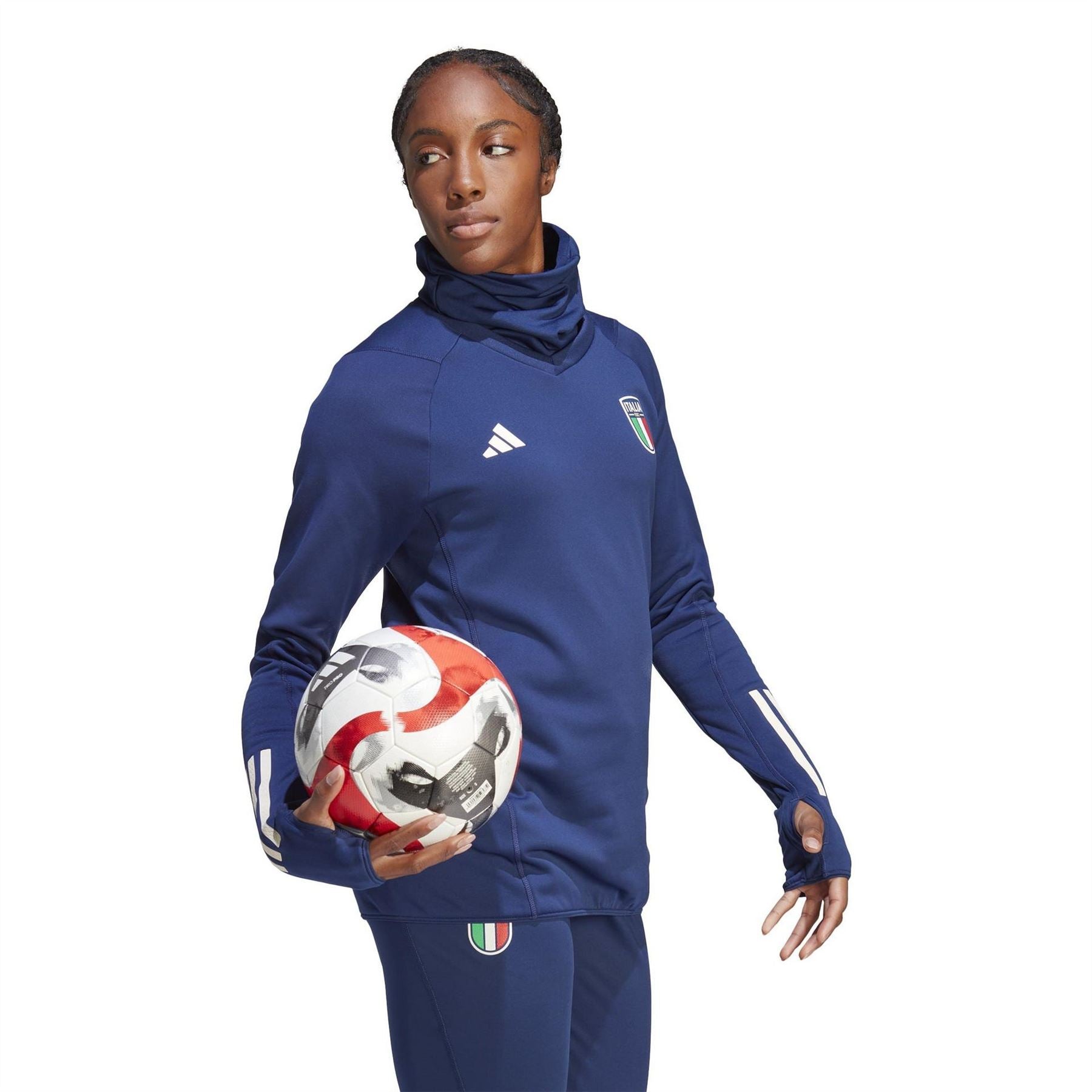 adidas Womens Italy Tiro 23 Pro Warm Top