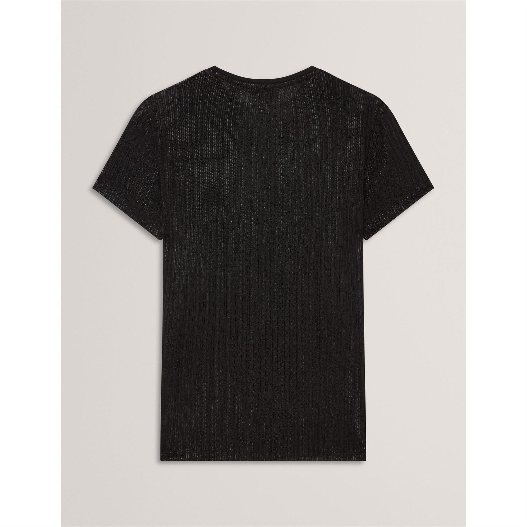 Ted Baker Metallic Crew Neck Short Sleeve Slim Fit T-Shirt