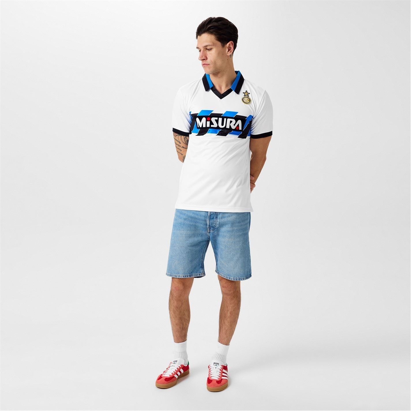 Score Draw Mens Internazionale Away Shirt 1990 1991