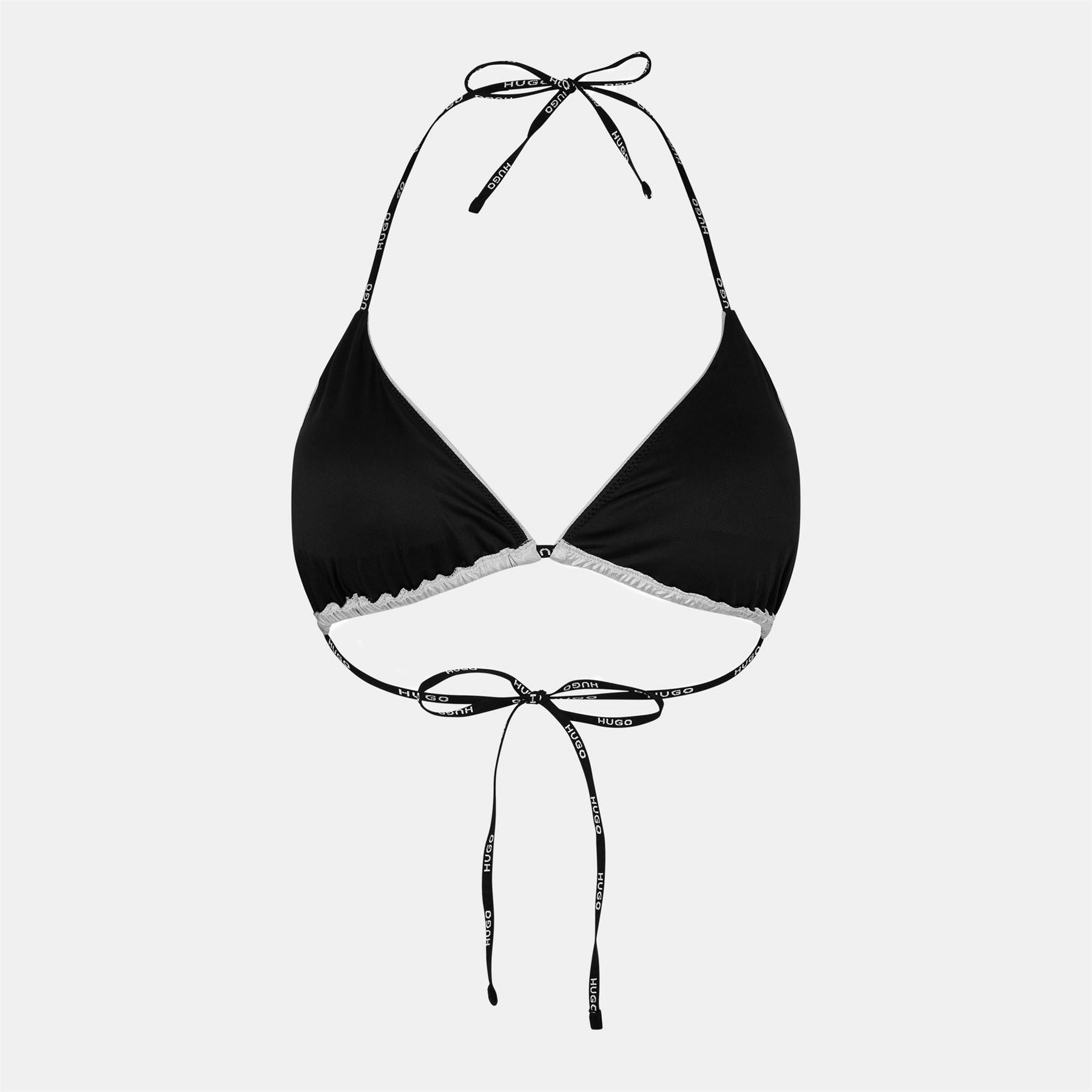 Hugo Logo Detailed Adjustable Triangle Bikini
