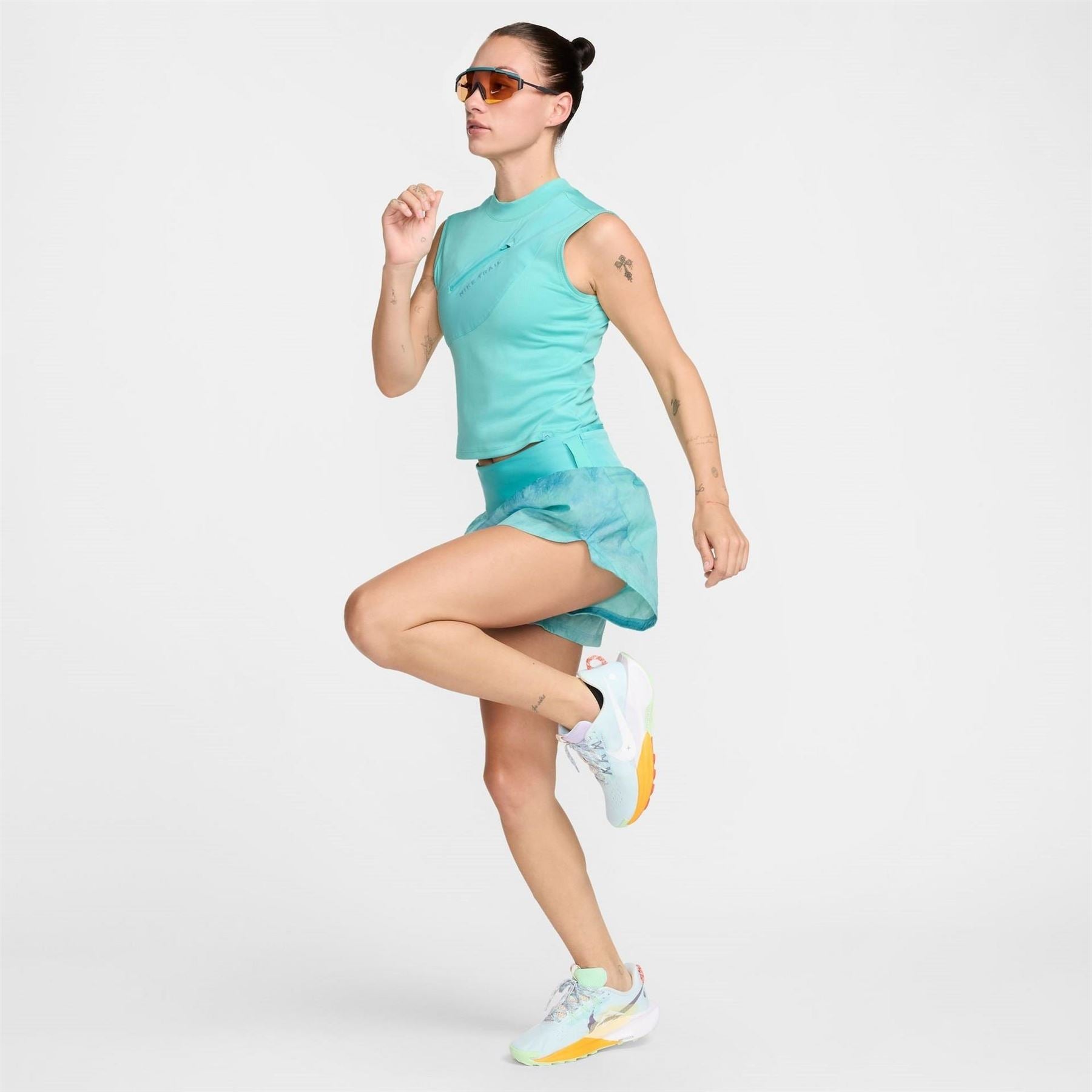 Nike Womens Trail Dri Fit Storage Running Tank Top Vest