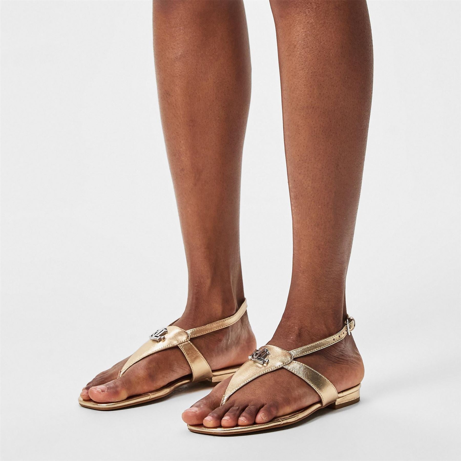 Lauren by Ralph Lauren Everley Toe Post Flatform Sandals