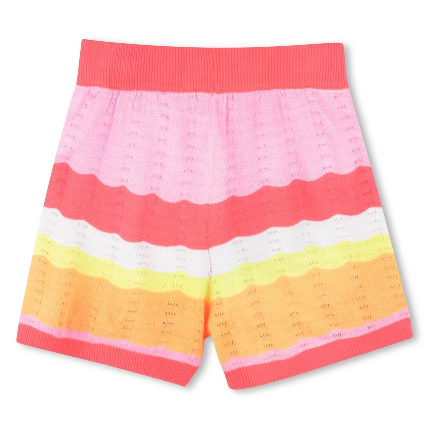 Billieblush Striped Crochet Knitted Shorts