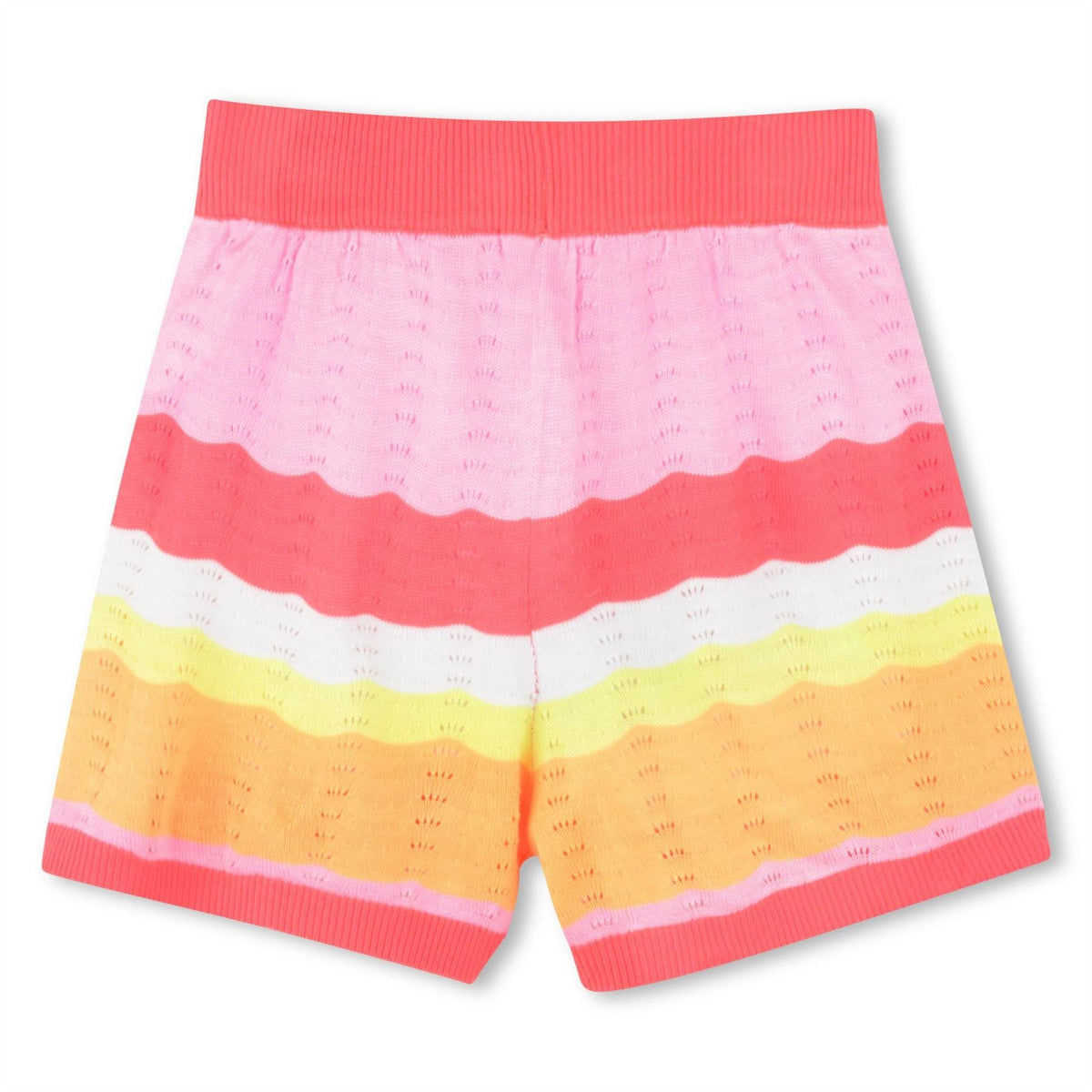 Billieblush Striped Crochet Knitted Shorts