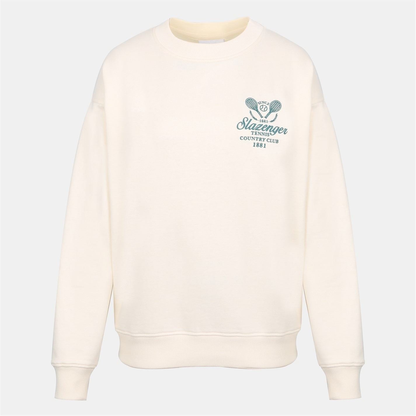 Slazenger Tennis Embroidered Drop Shoulder Sweatshirt