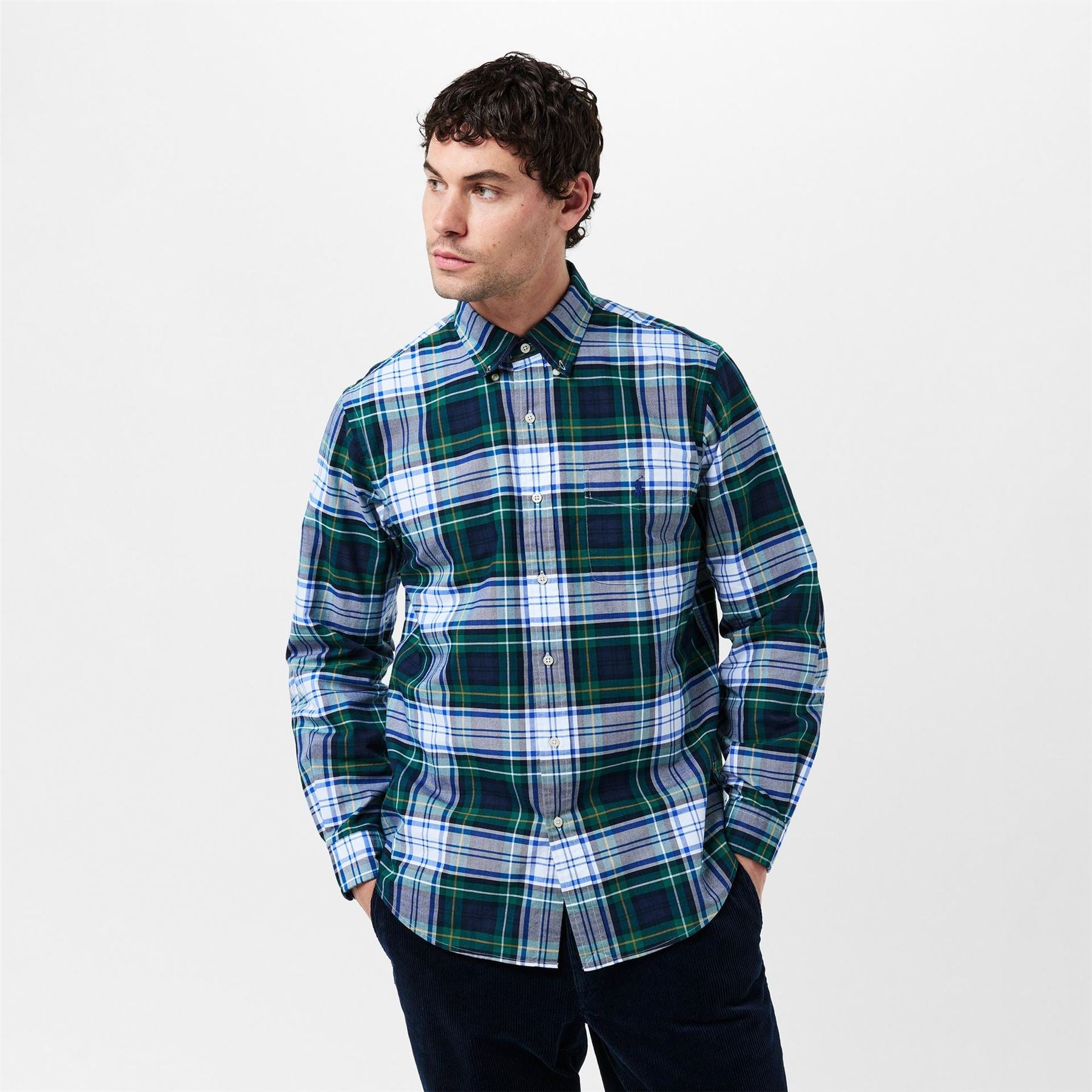 Polo Ralph Lauren Checkered Button Down Collar Long Sleeve Shirt